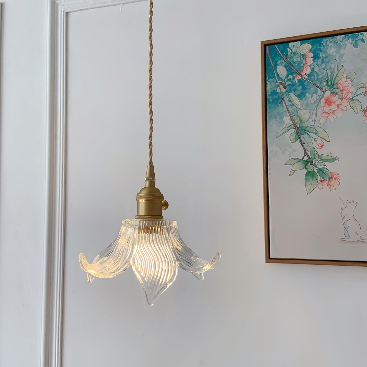 Thaliran Suspension Glam en Laiton et Verre