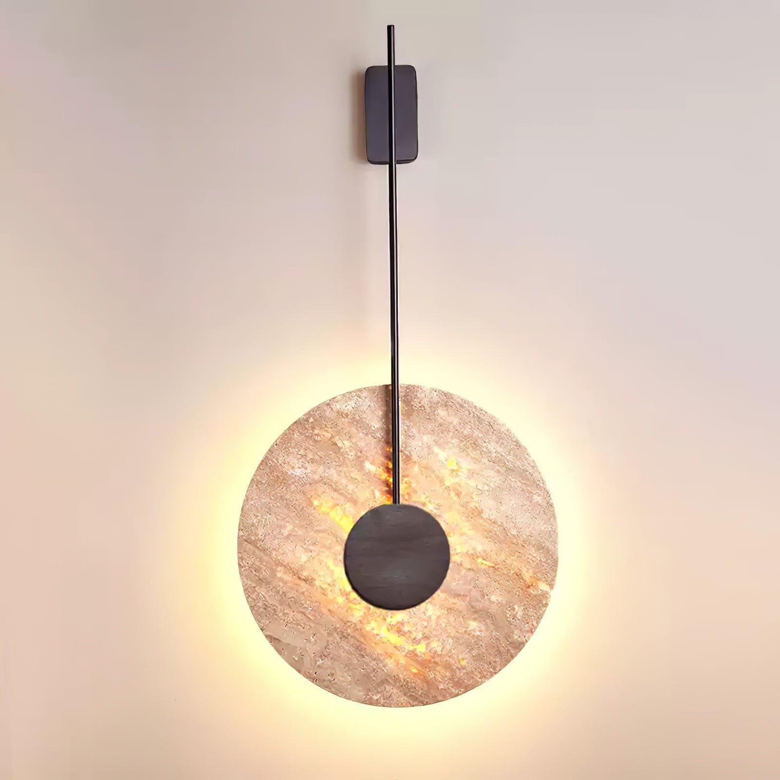 Visolia Applique Murale Minimaliste en Travertin