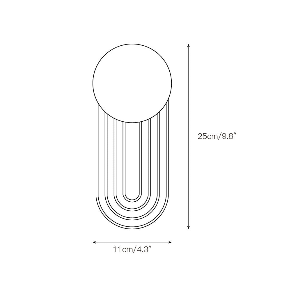 Elvelos Moderne Minimaliste Travertin Verre Applique Murale