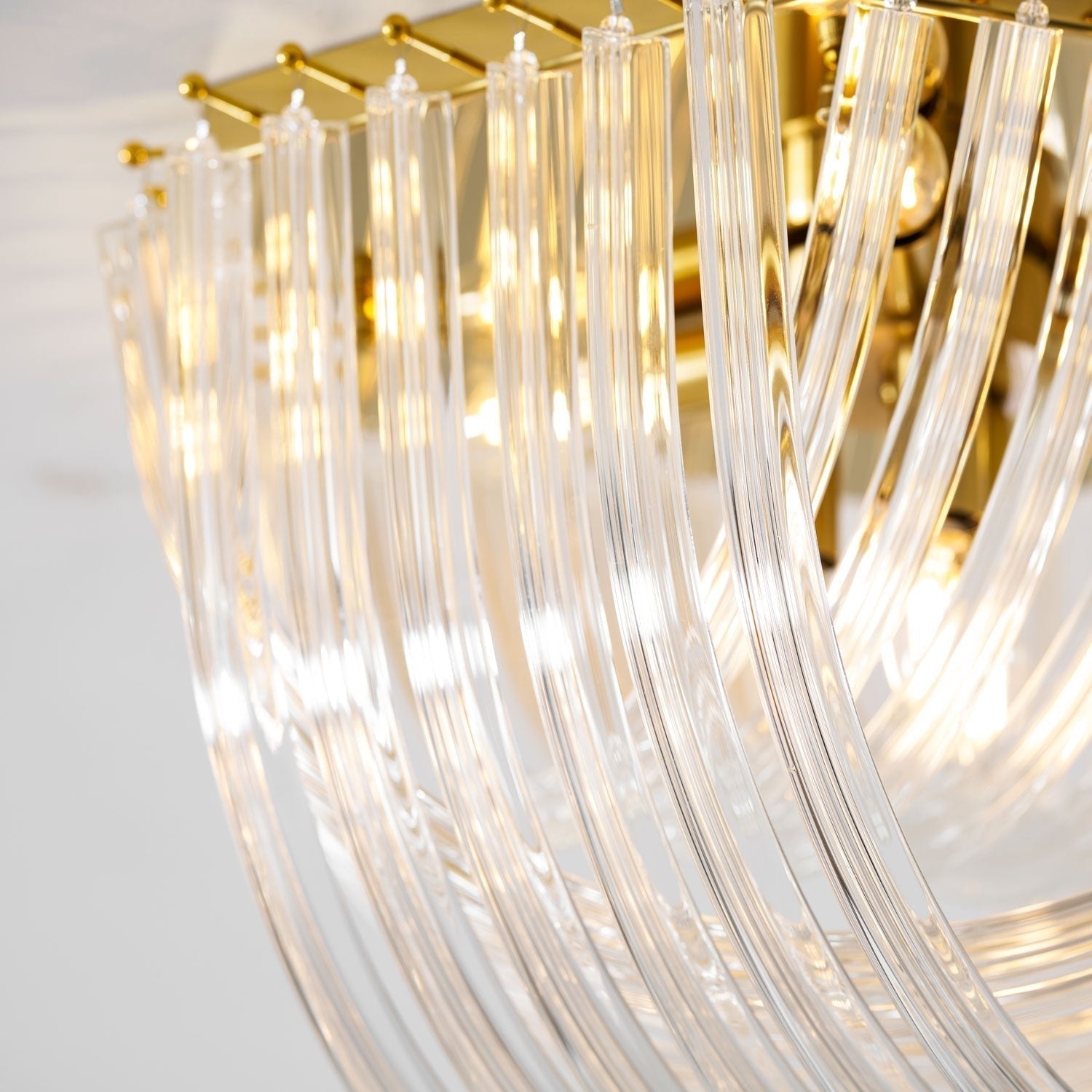 Erphaa Lampe de Plafond en Verre Luxe