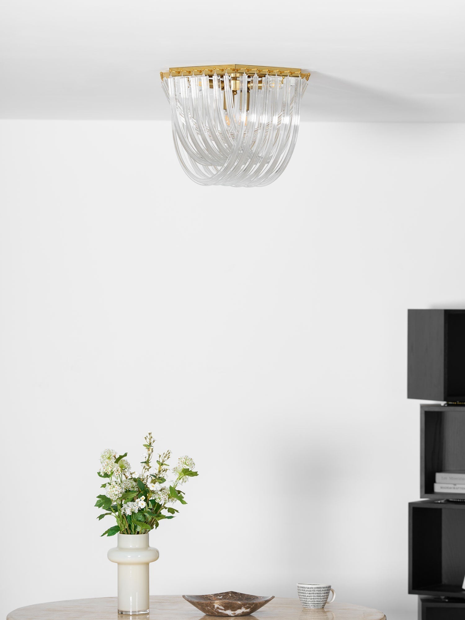 Erphaa Lampe de Plafond en Verre Luxe