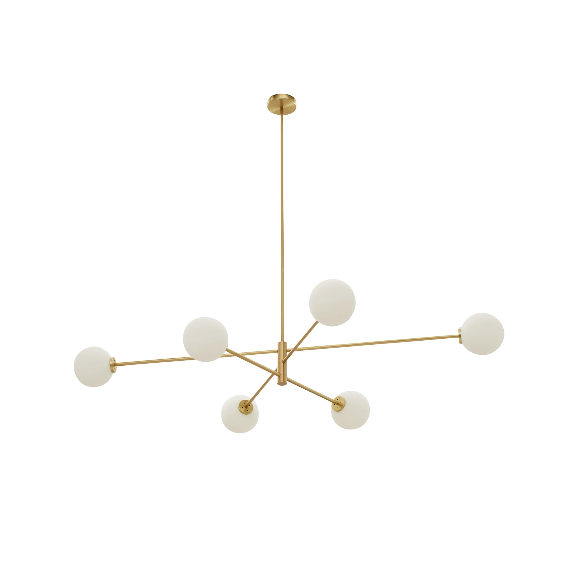 Catalel Moderne Minimaliste Laiton Verre Lustre