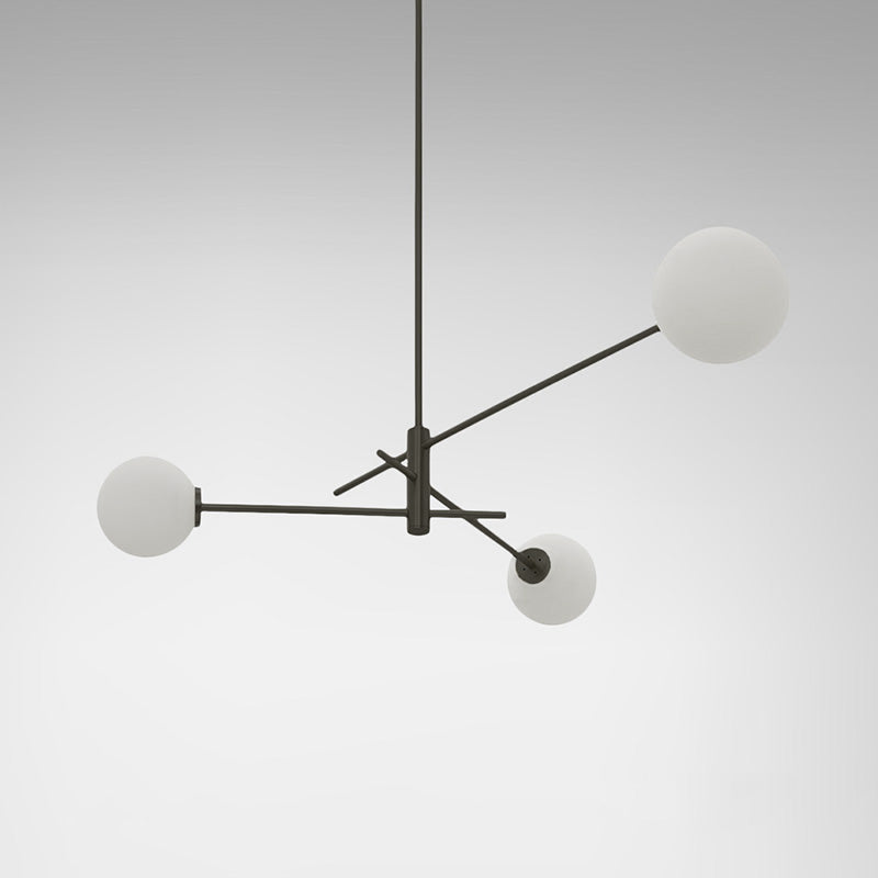 Catalel Moderne Minimaliste Laiton Verre Lustre