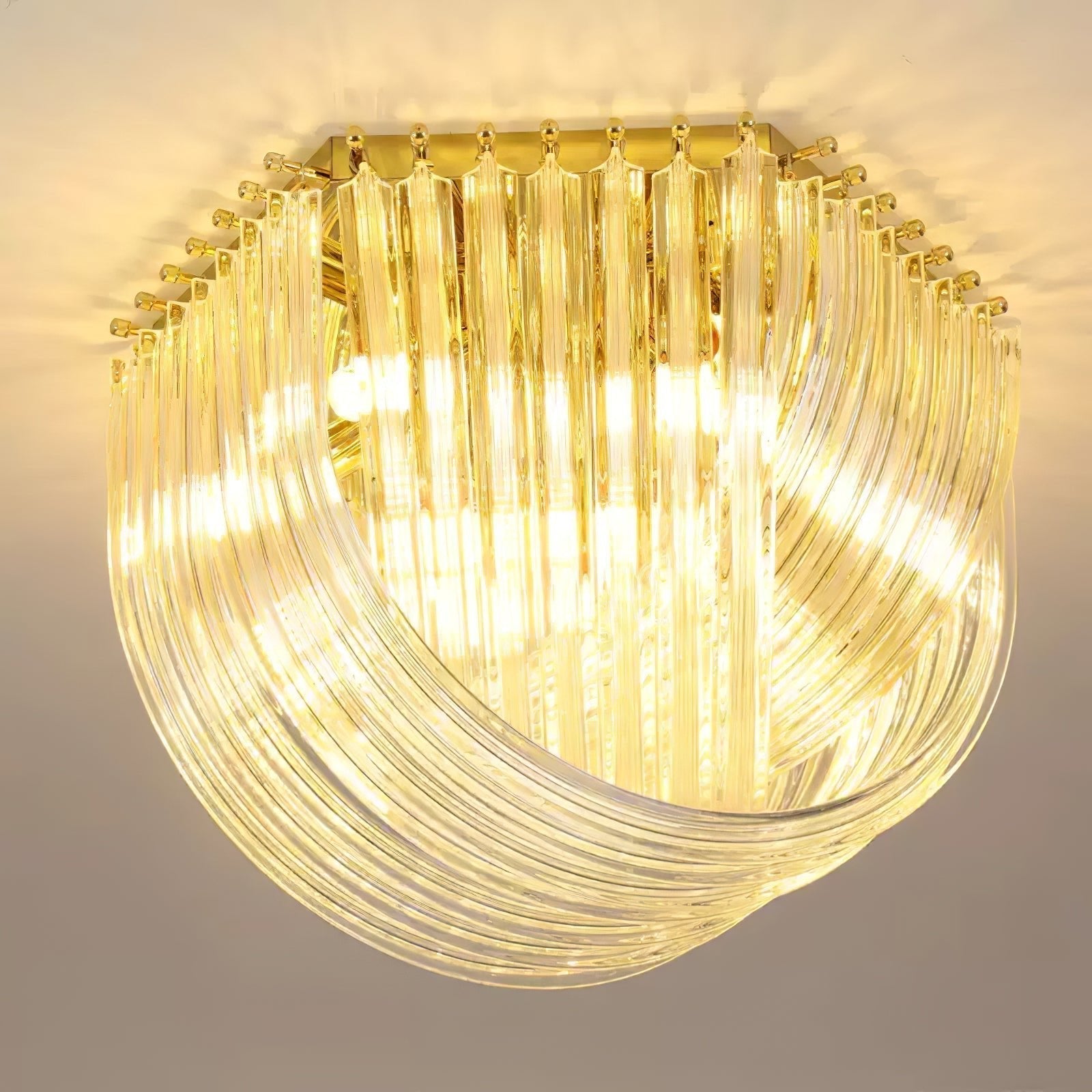 Erphaa Lampe de Plafond en Verre Luxe