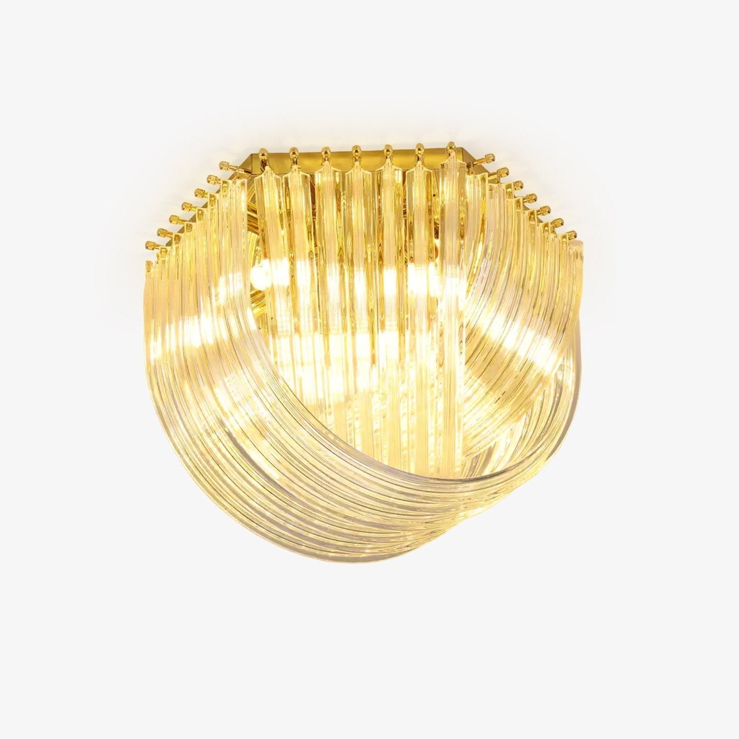 Erphaa Lampe de Plafond en Verre Luxe