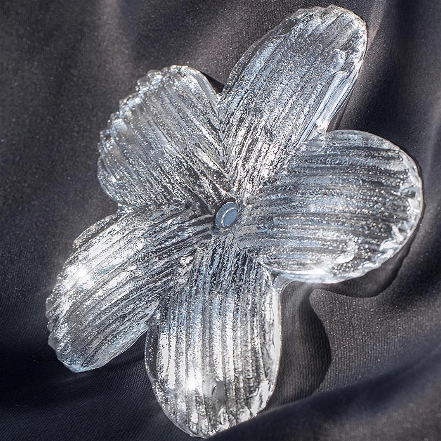 Cavine Lustre en verre rose en forme de fleur