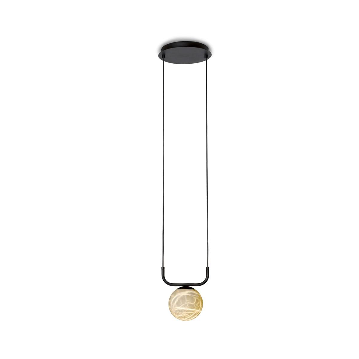 Eloryra Moderne Minimaliste Suspension Albâtre Lumière Pendentif