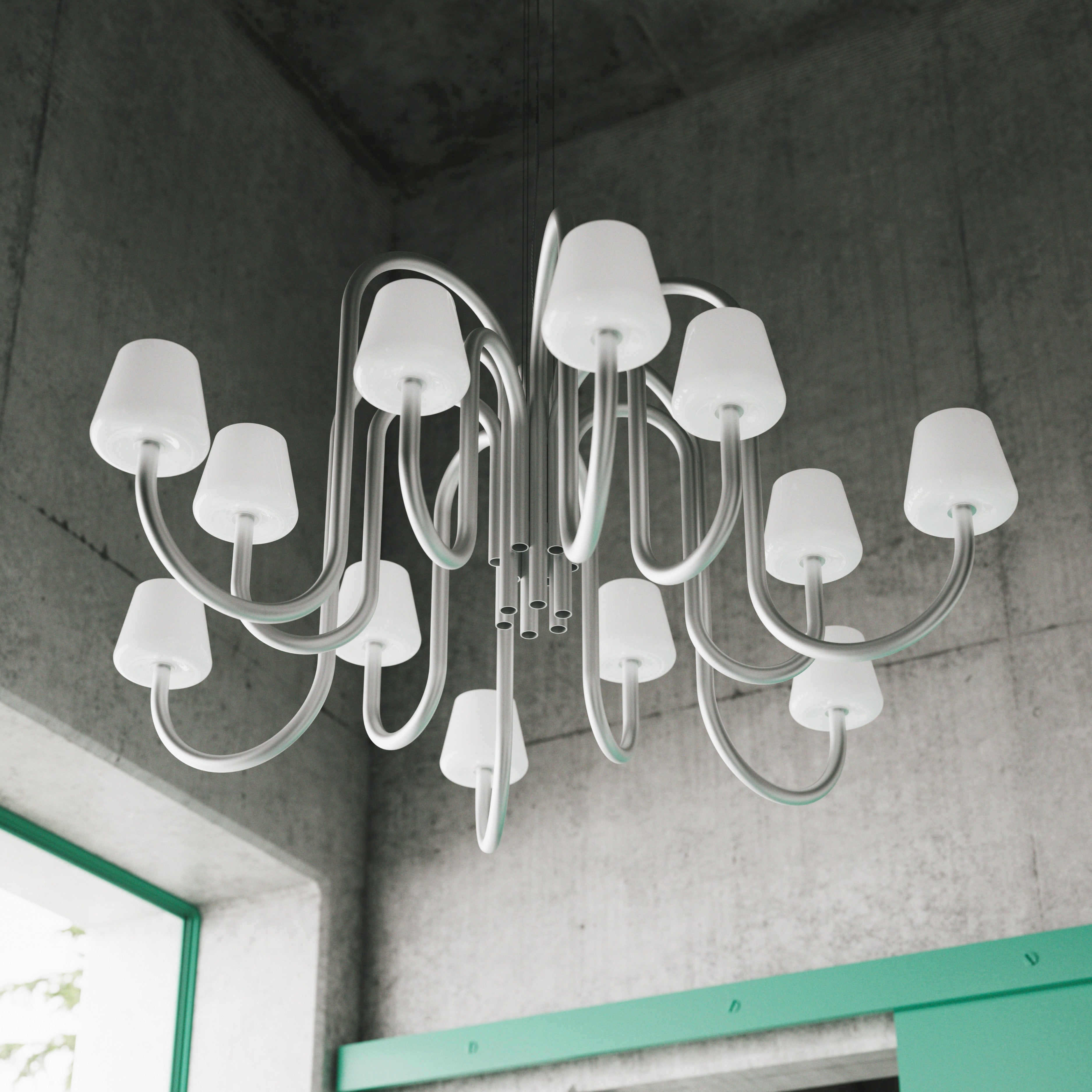 Arco Minimalist Lustre en verre