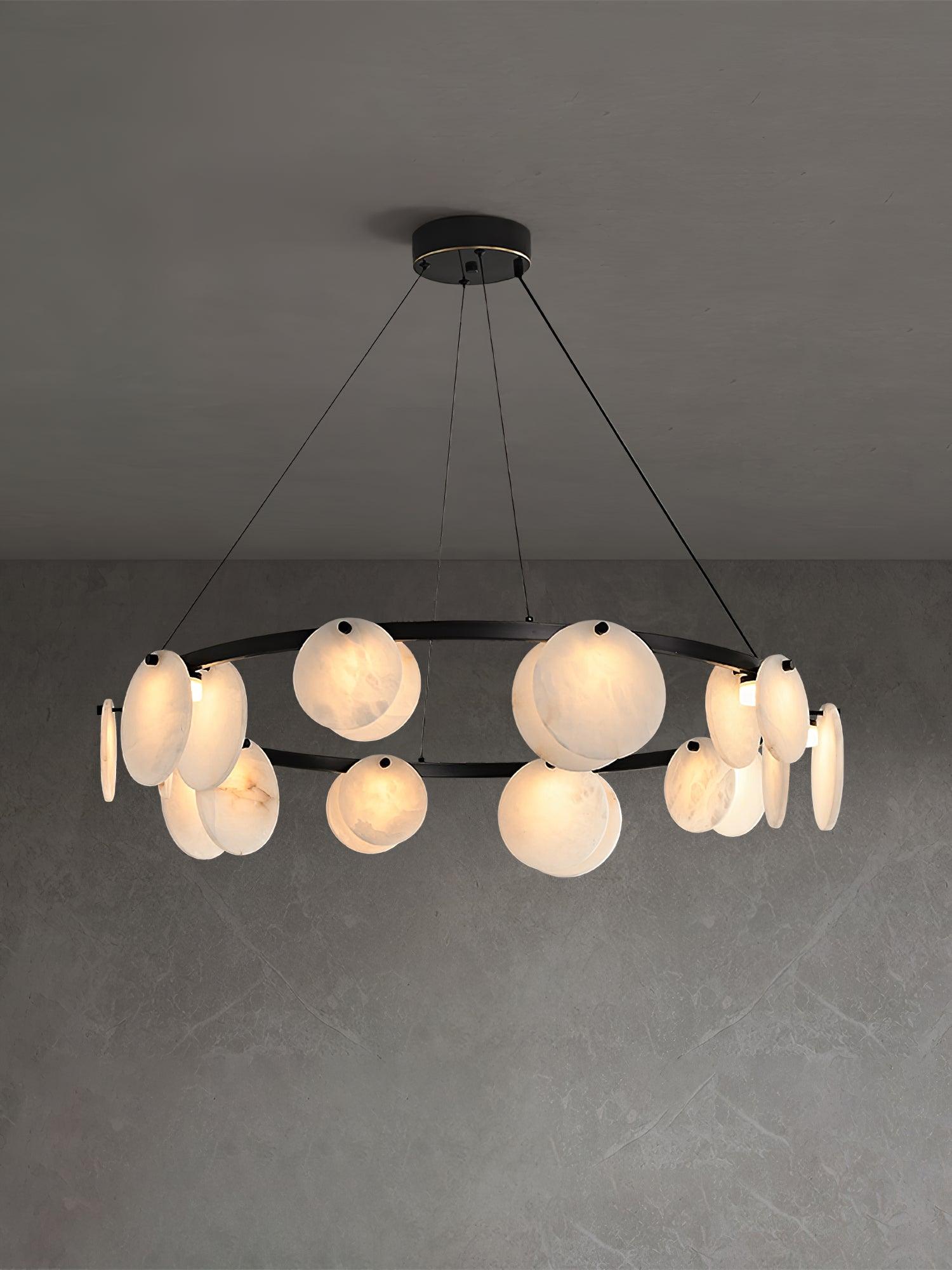 Olveneth Lustre Moderne en Albâtre