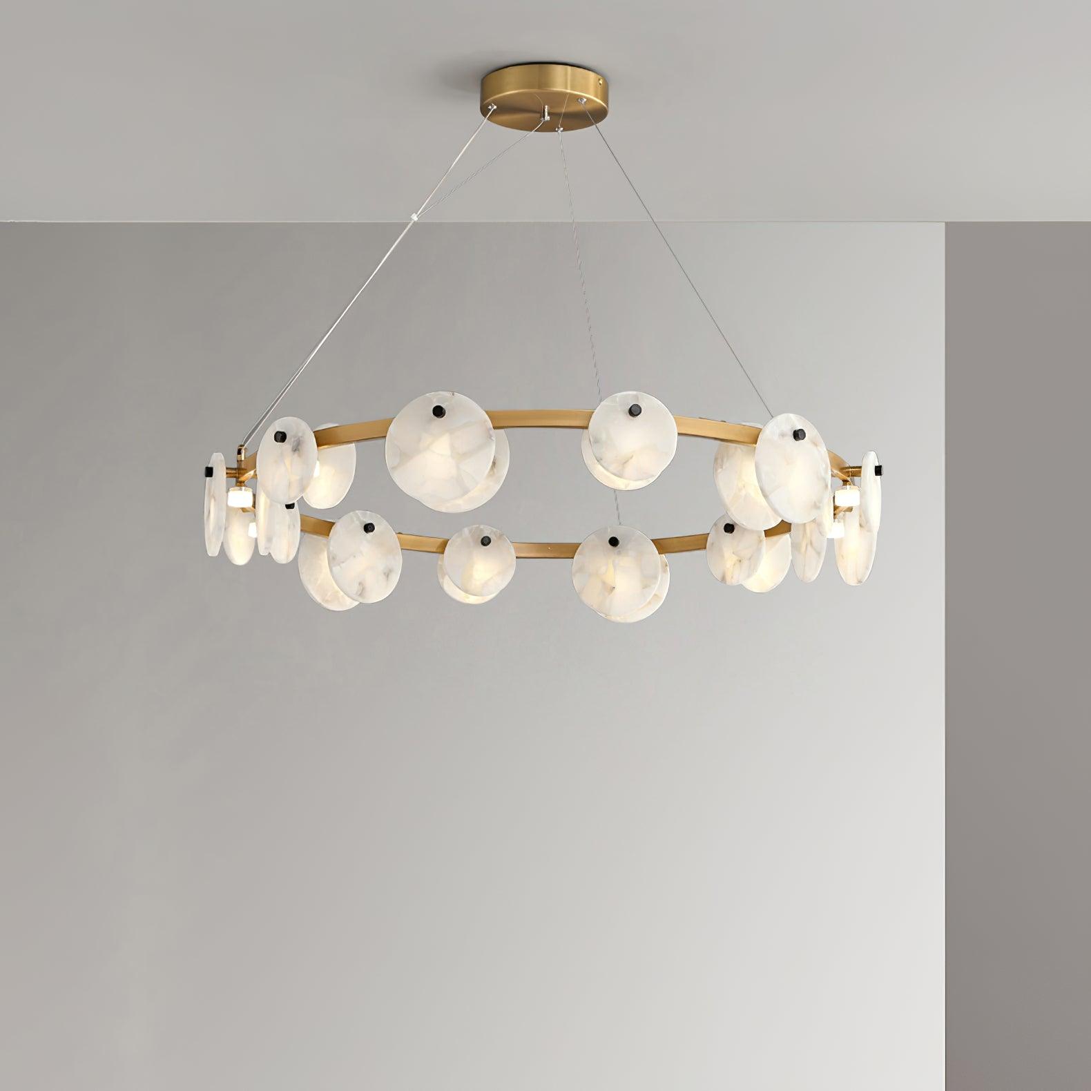Olveneth Lustre Moderne en Albâtre