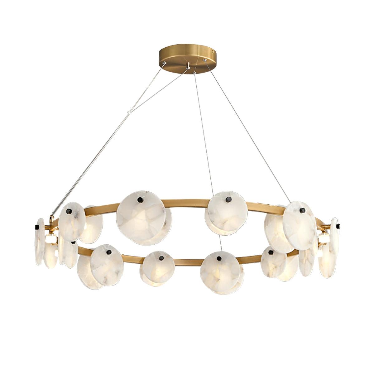 Olveneth Lustre Moderne en Albâtre