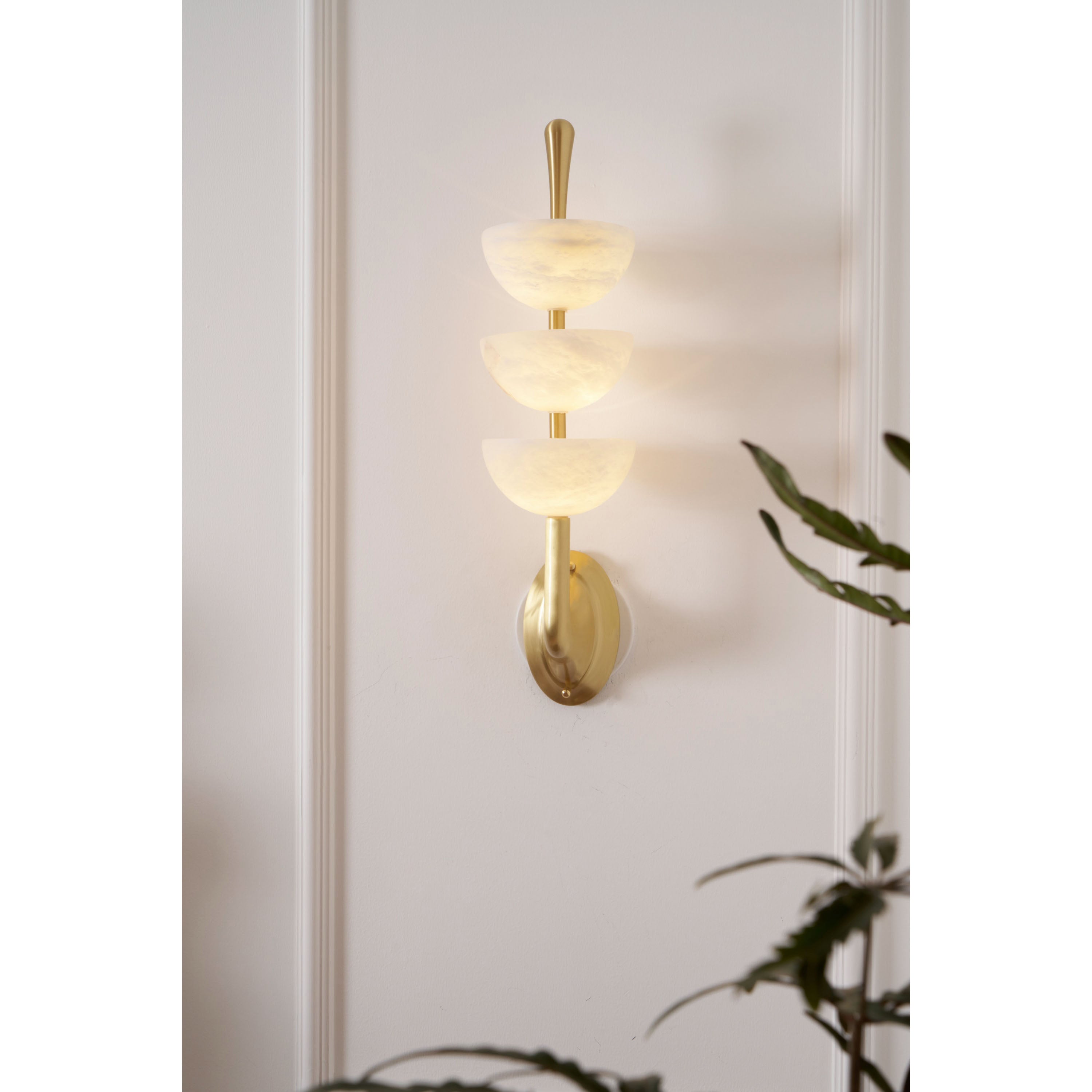 Vitheiel Moderne Minimaliste Art Albâtre Applique Murale