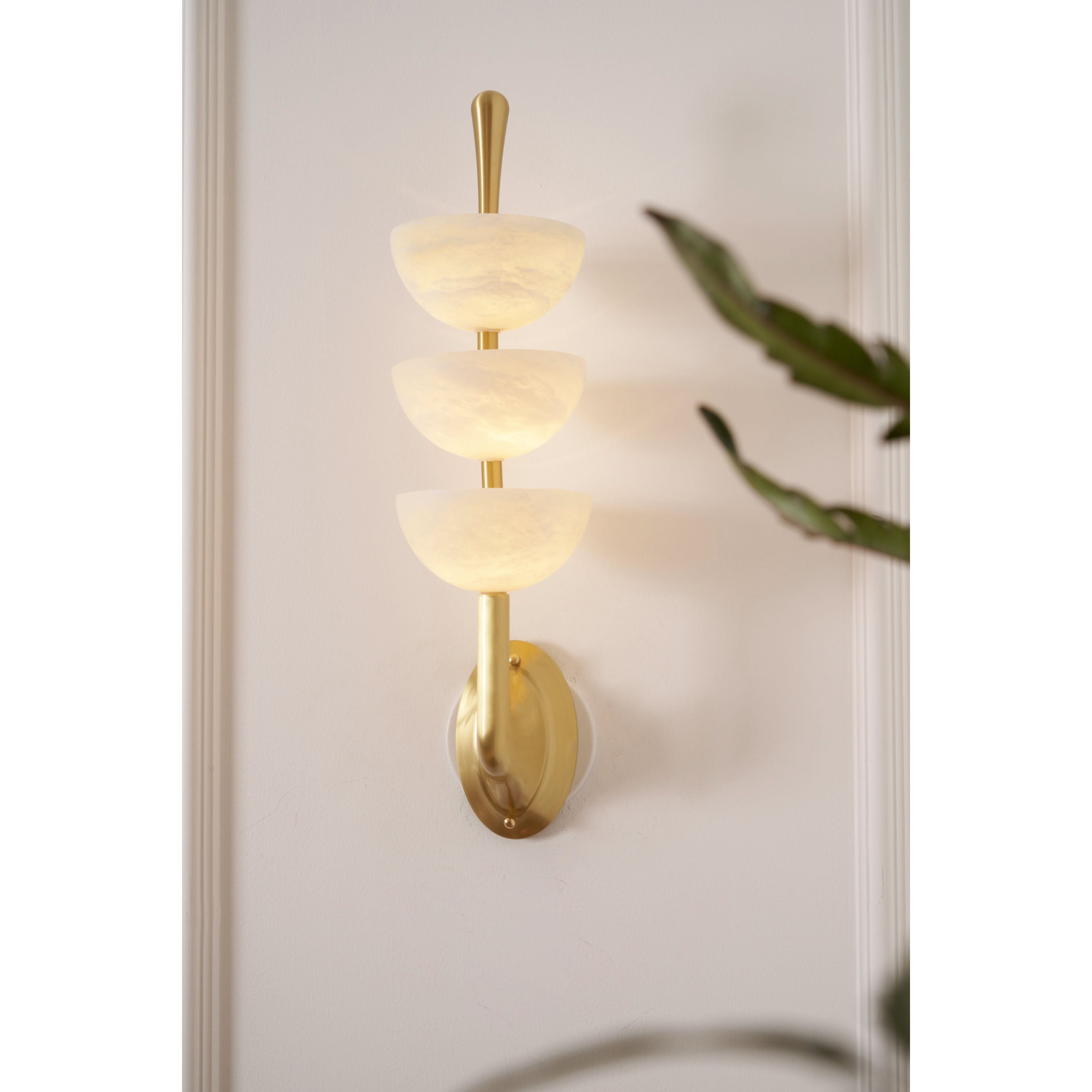 Vitheiel Moderne Minimaliste Art Albâtre Applique Murale