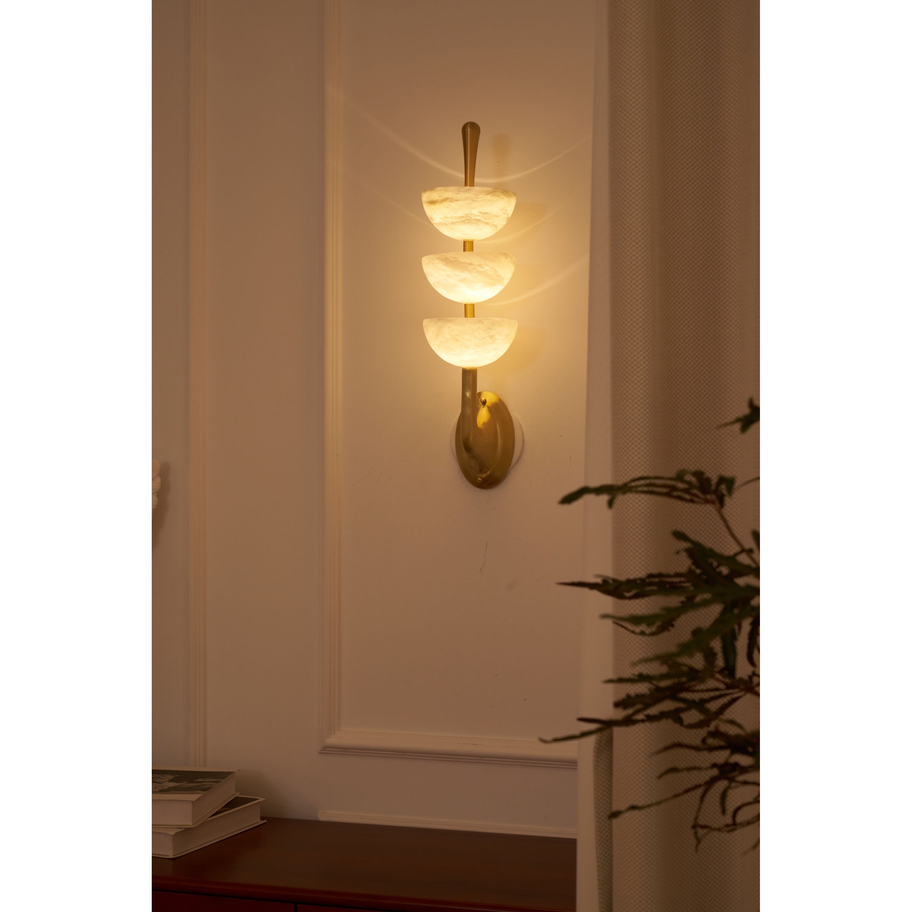 Vitheiel Moderne Minimaliste Art Albâtre Applique Murale