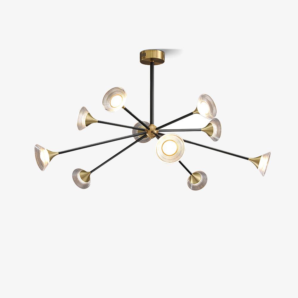 Myzoraris Mid Century Moderne Verre Lustre