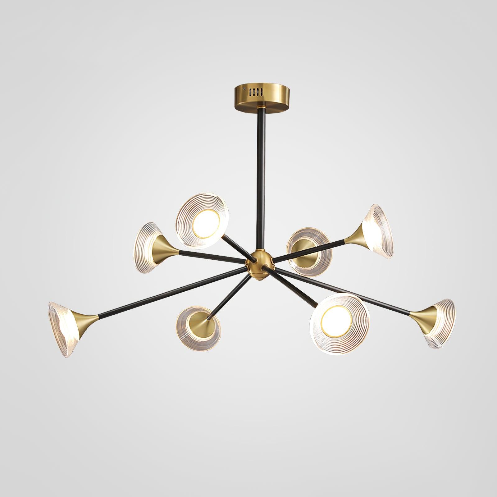 Myzoraris Mid Century Moderne Verre Lustre
