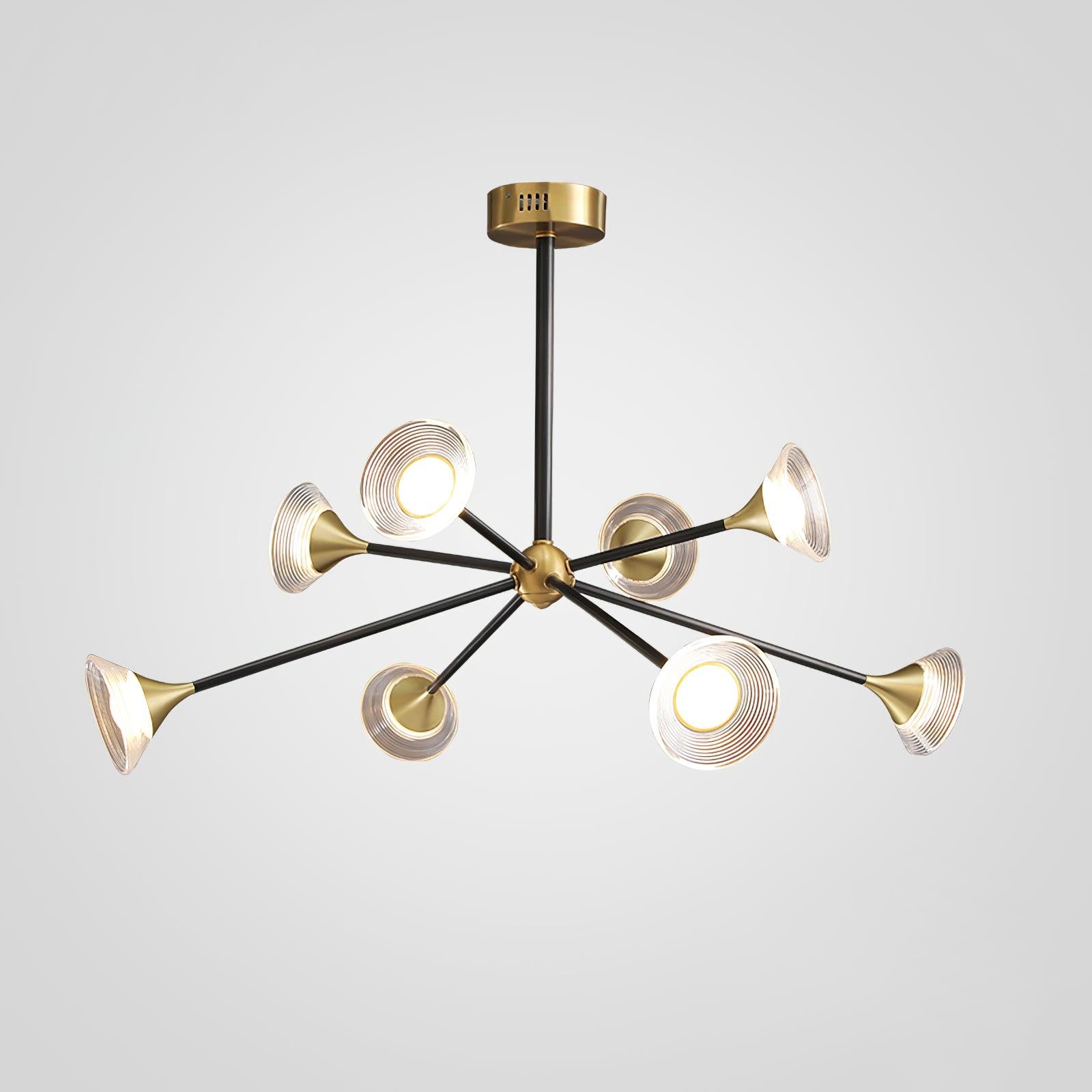 Myzoraris Mid Century Moderne Verre Lustre