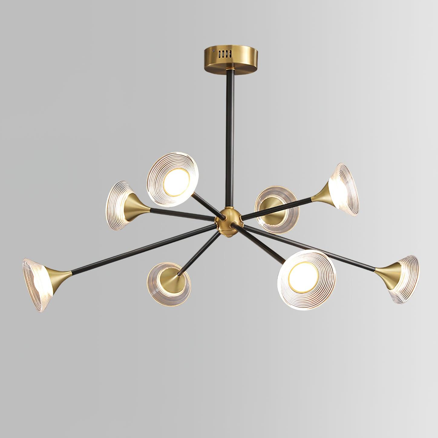 Myzoraris Mid Century Moderne Verre Lustre