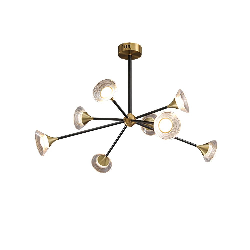 Myzoraris Mid Century Moderne Verre Lustre