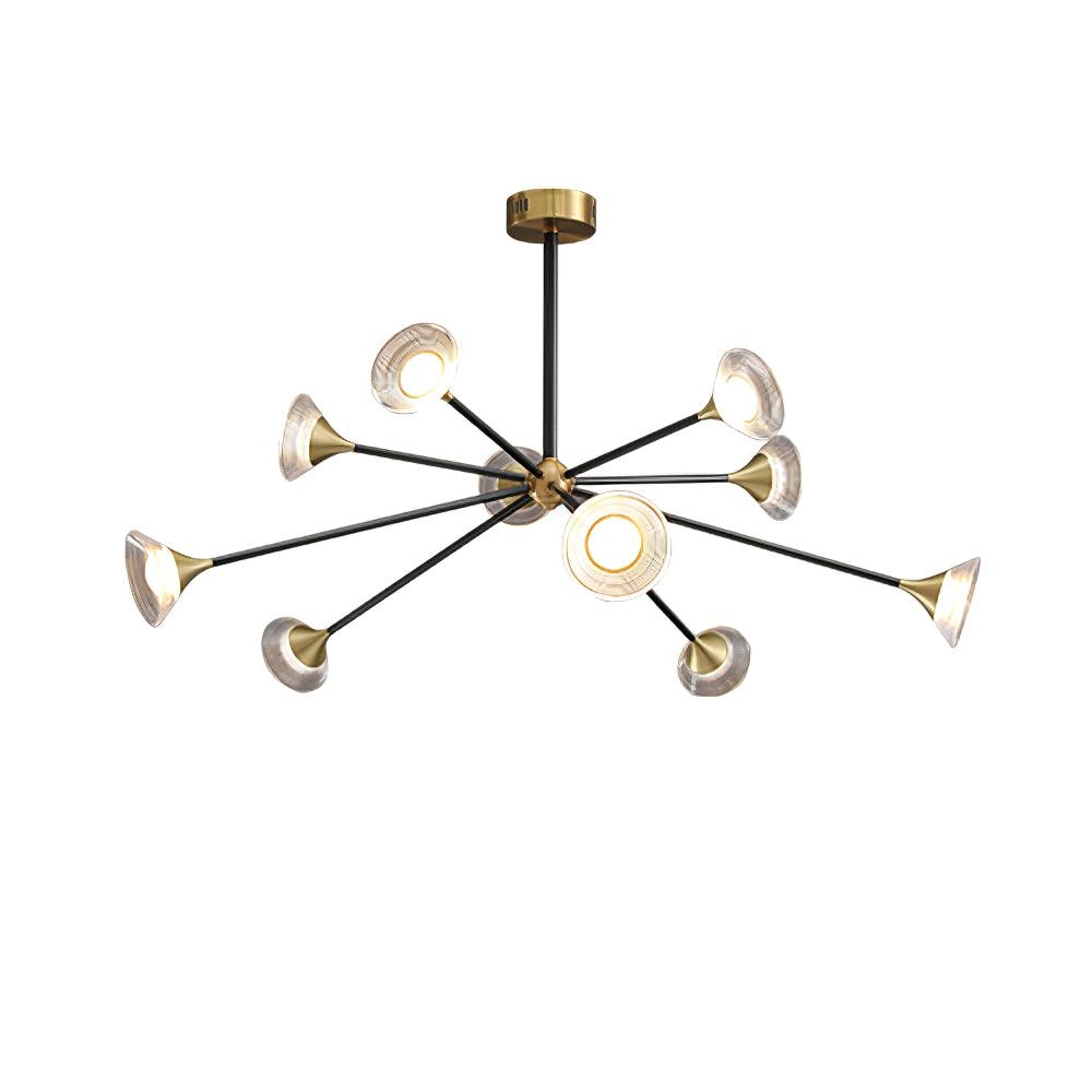Myzoraris Mid Century Moderne Verre Lustre