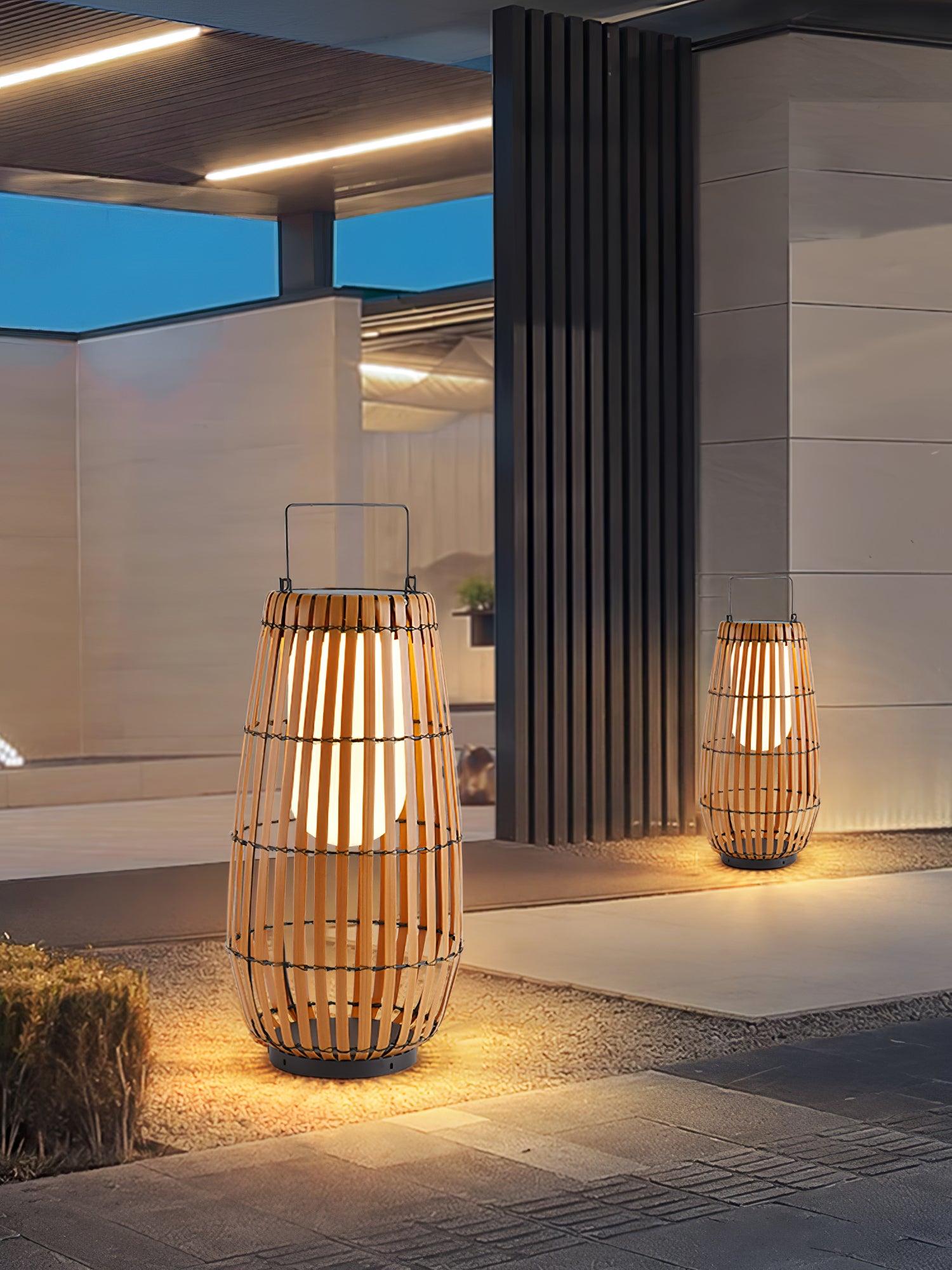 Veshael Lampe Extérieure Lanterne Tressée Tropic