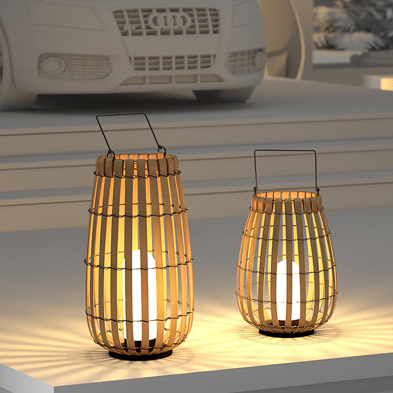 Veshael Lampe Extérieure Lanterne Tressée Tropic