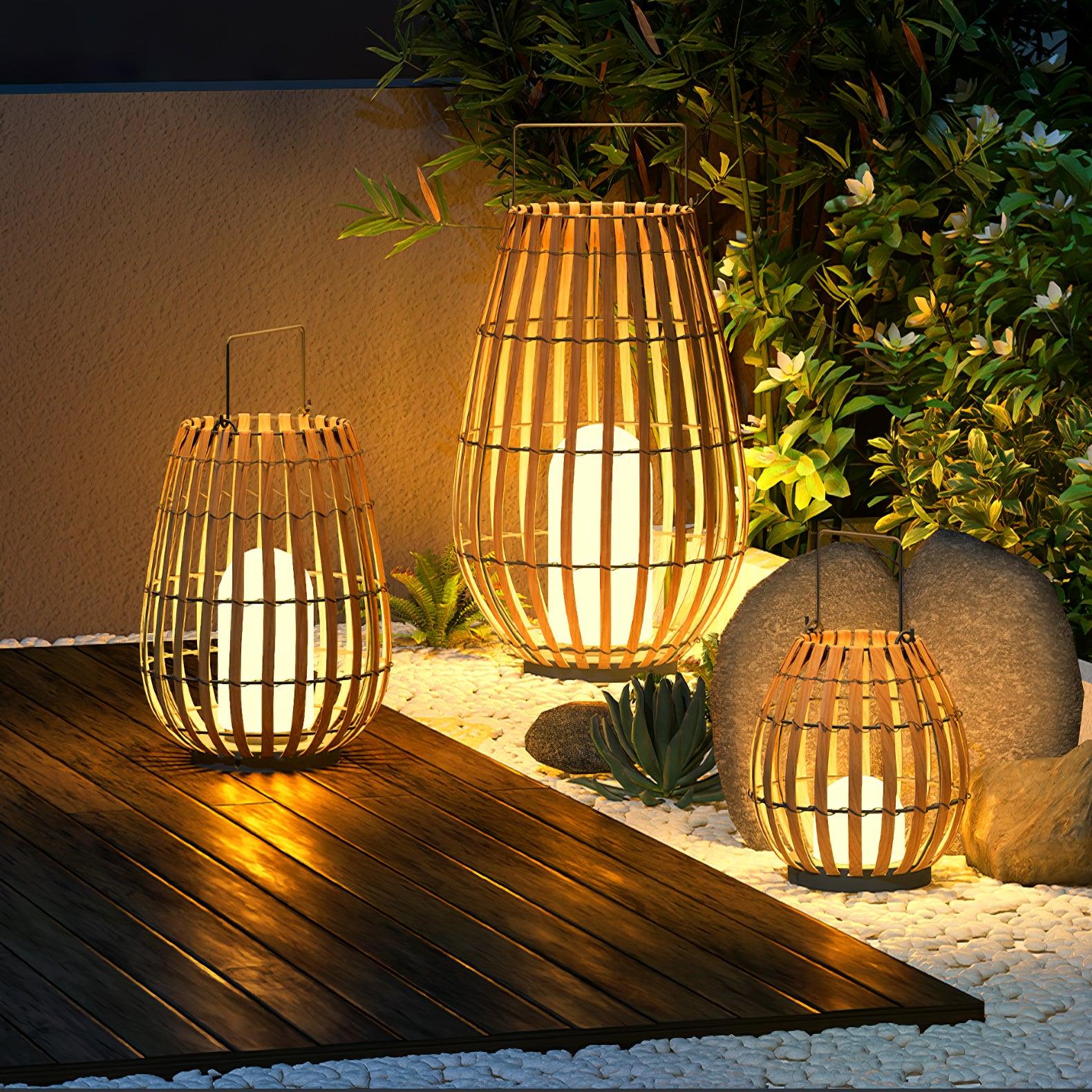 Veshael Lampe Extérieure Lanterne Tressée Tropic
