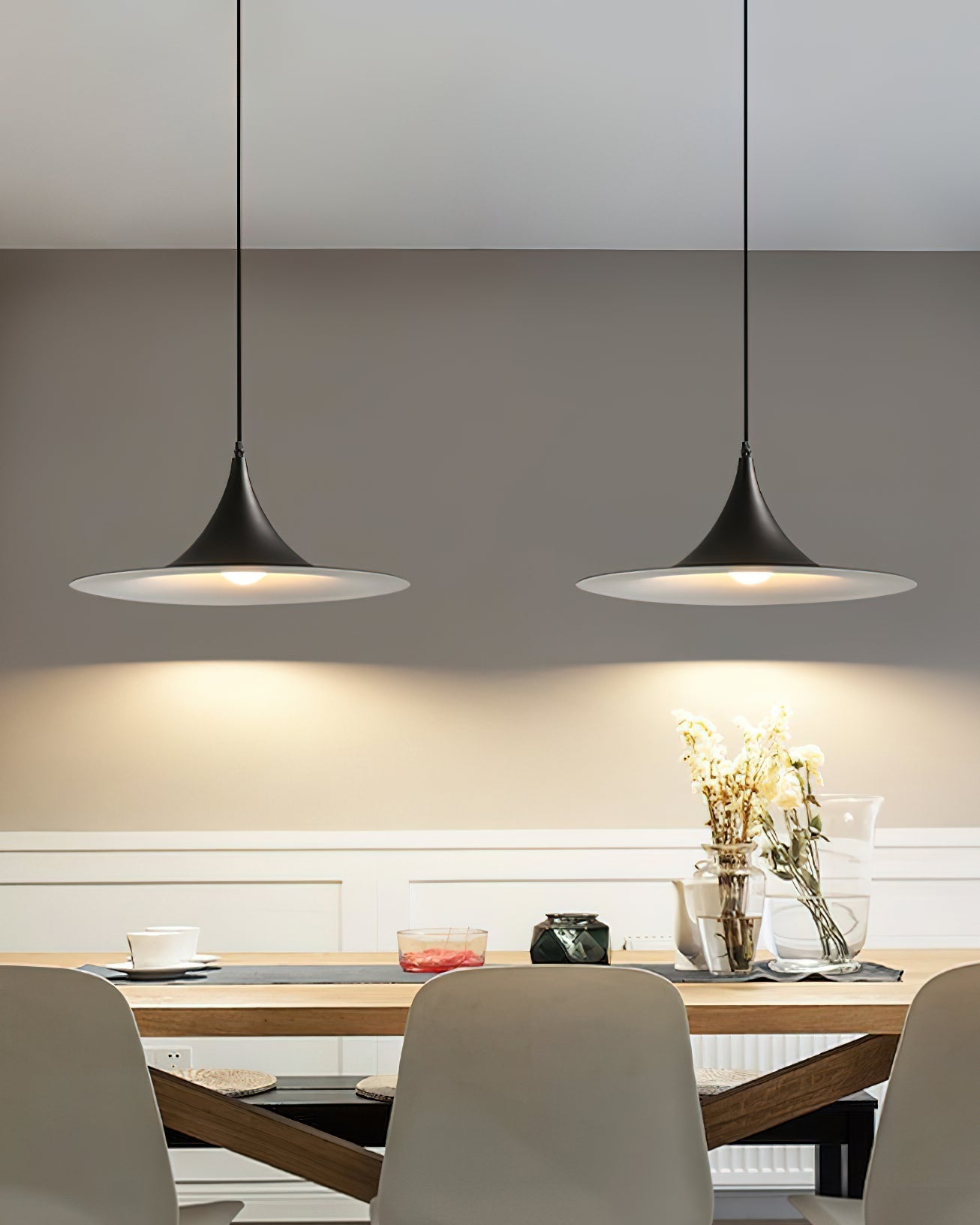 Solisin Suspension à col fin et large évasement pour salle à manger