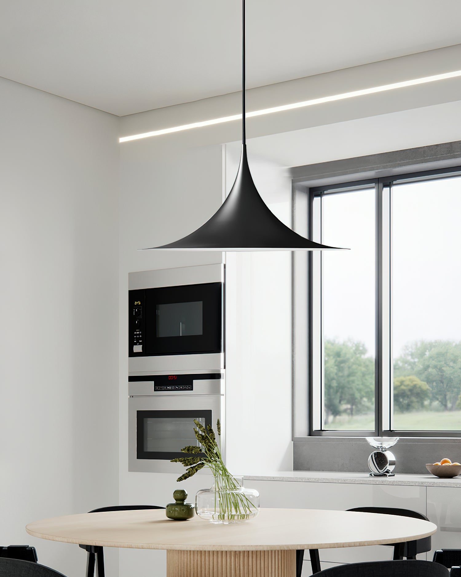 Solisin Suspension à col fin et large évasement pour salle à manger