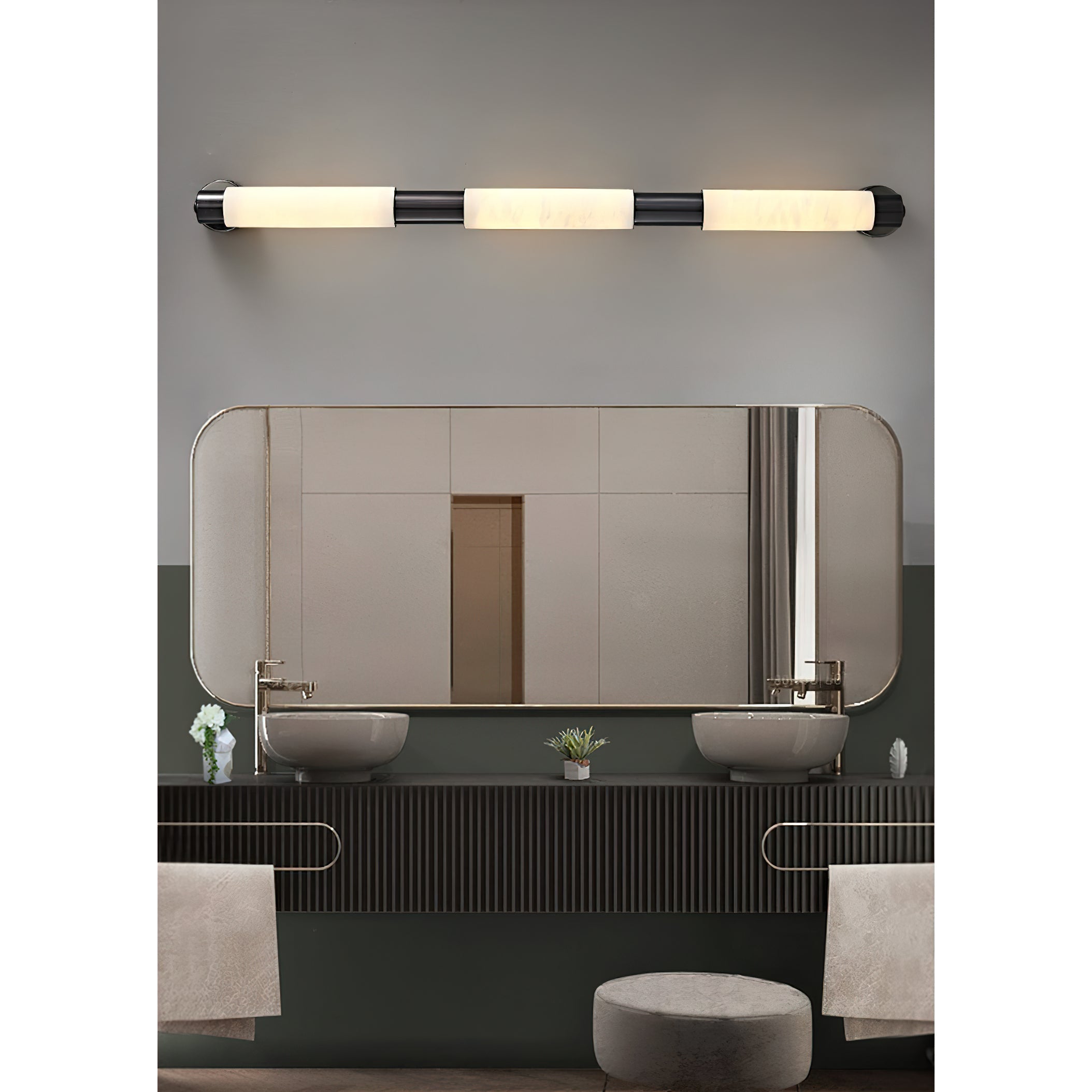 Alraei Moderne Minimaliste Tube Albâtre Applique Murale