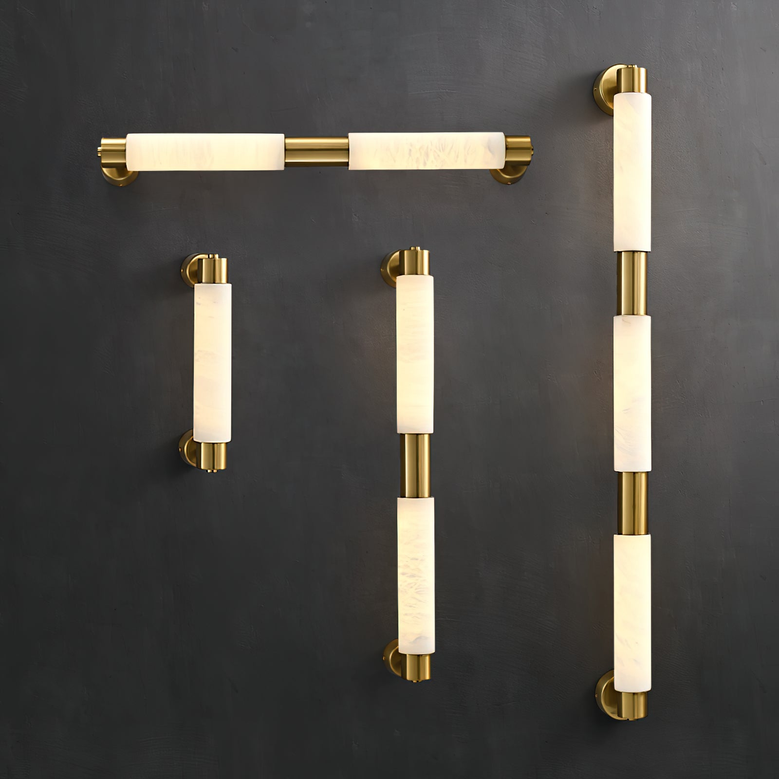 Alraei Moderne Minimaliste Tube Albâtre Applique Murale