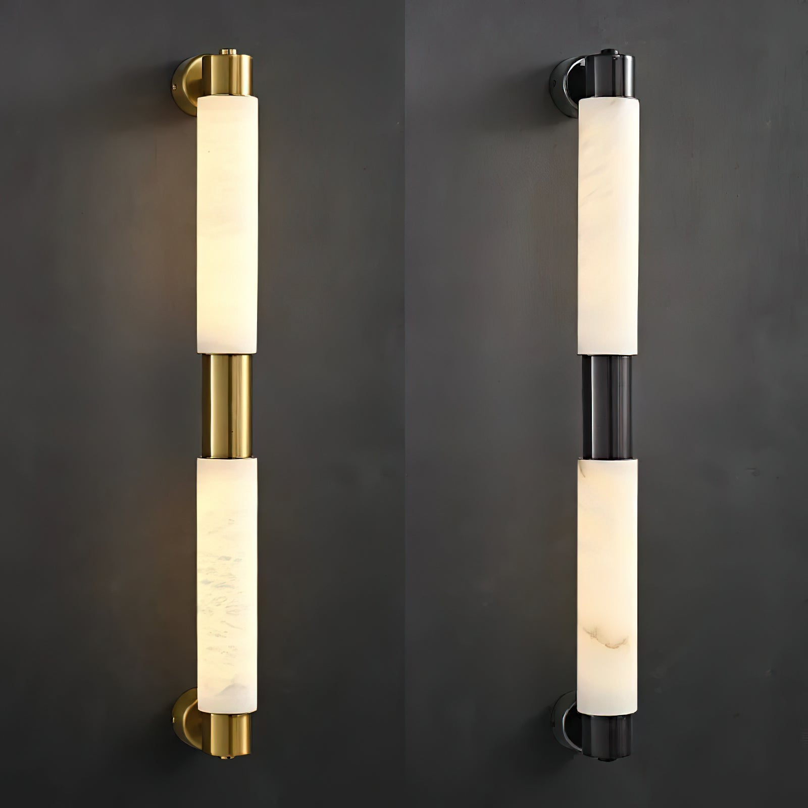 Alraei Moderne Minimaliste Tube Albâtre Applique Murale