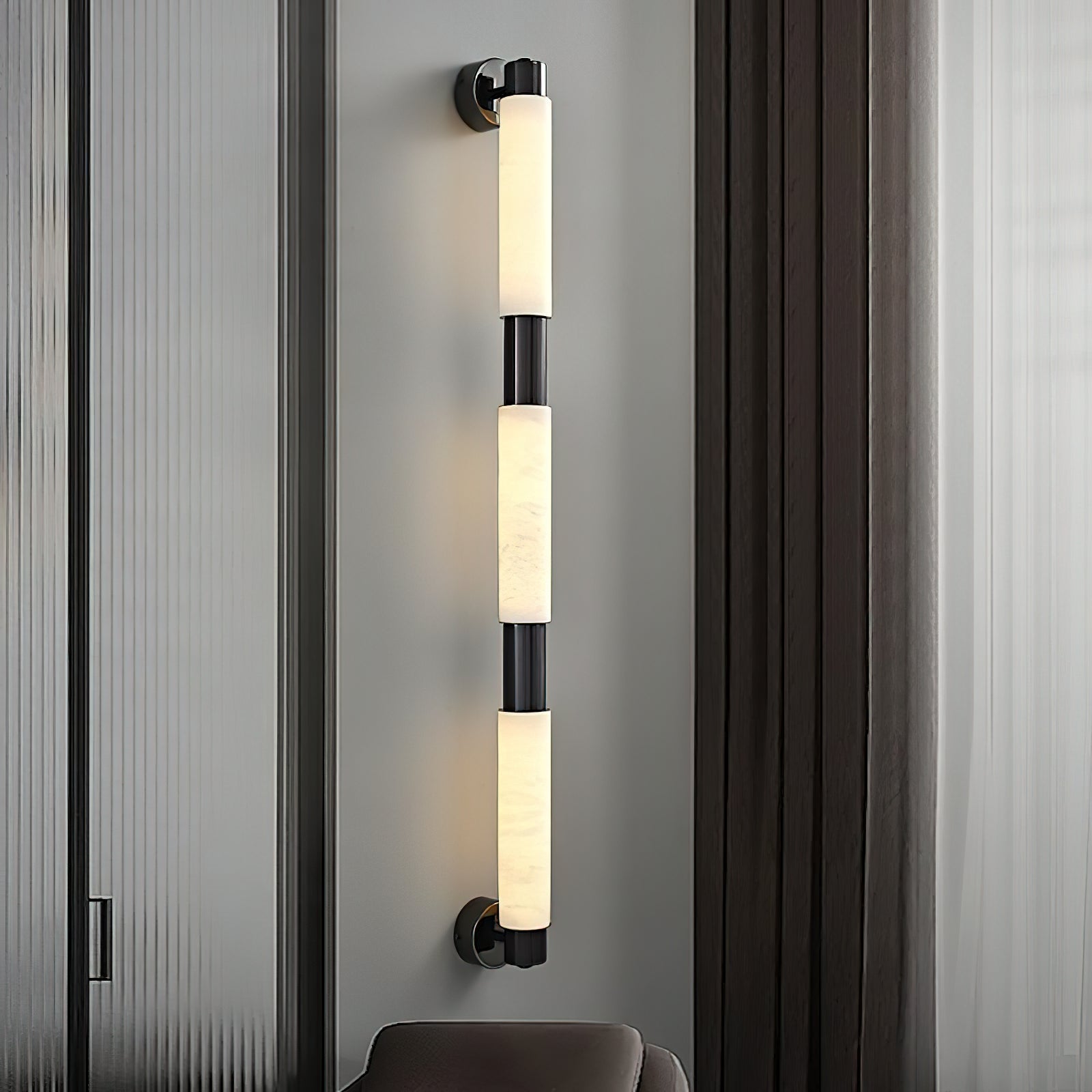 Alraei Moderne Minimaliste Tube Albâtre Applique Murale