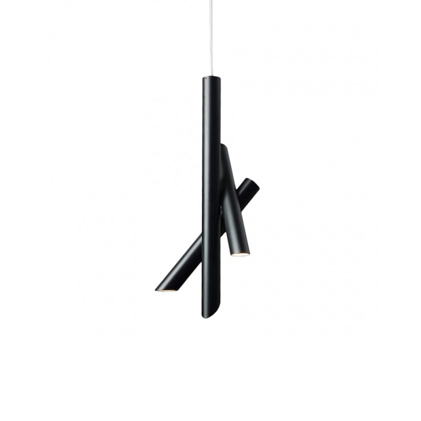 Solara Lampe suspendue tubes aluminium minimaliste