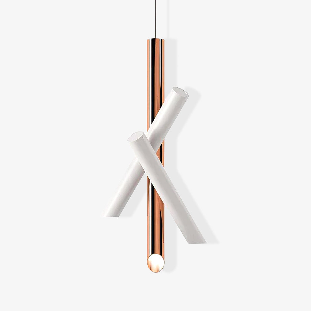 Solara Lampe suspendue tubes aluminium minimaliste