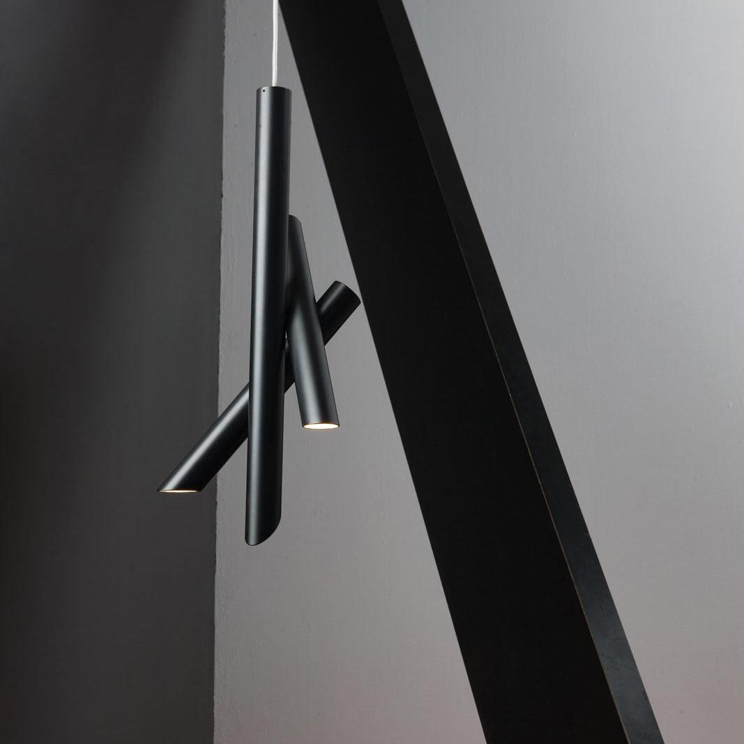 Solara Lampe suspendue tubes aluminium minimaliste