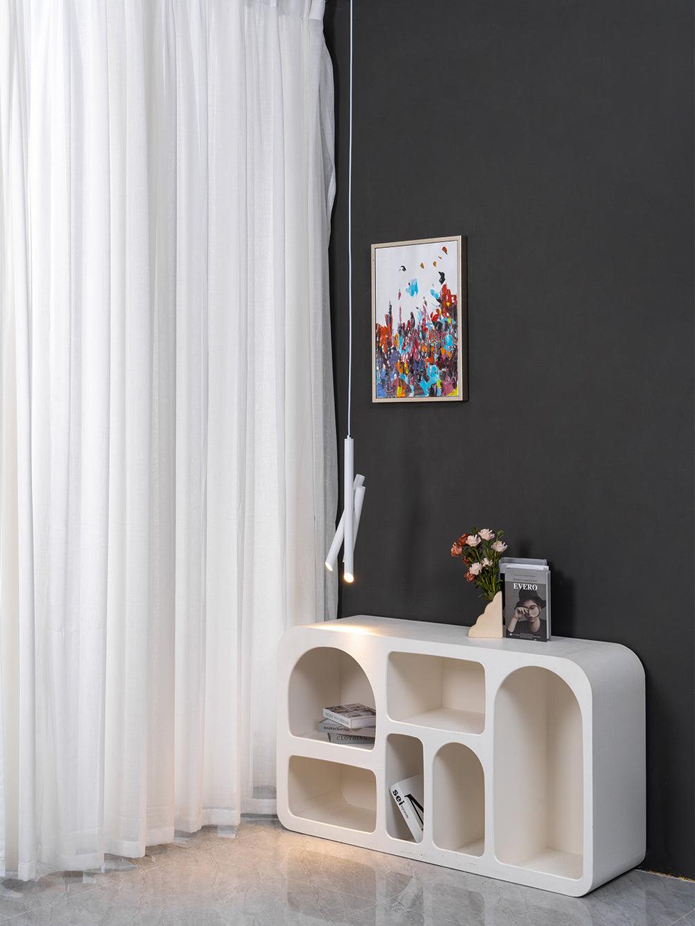 Solara Lampe suspendue tubes aluminium minimaliste