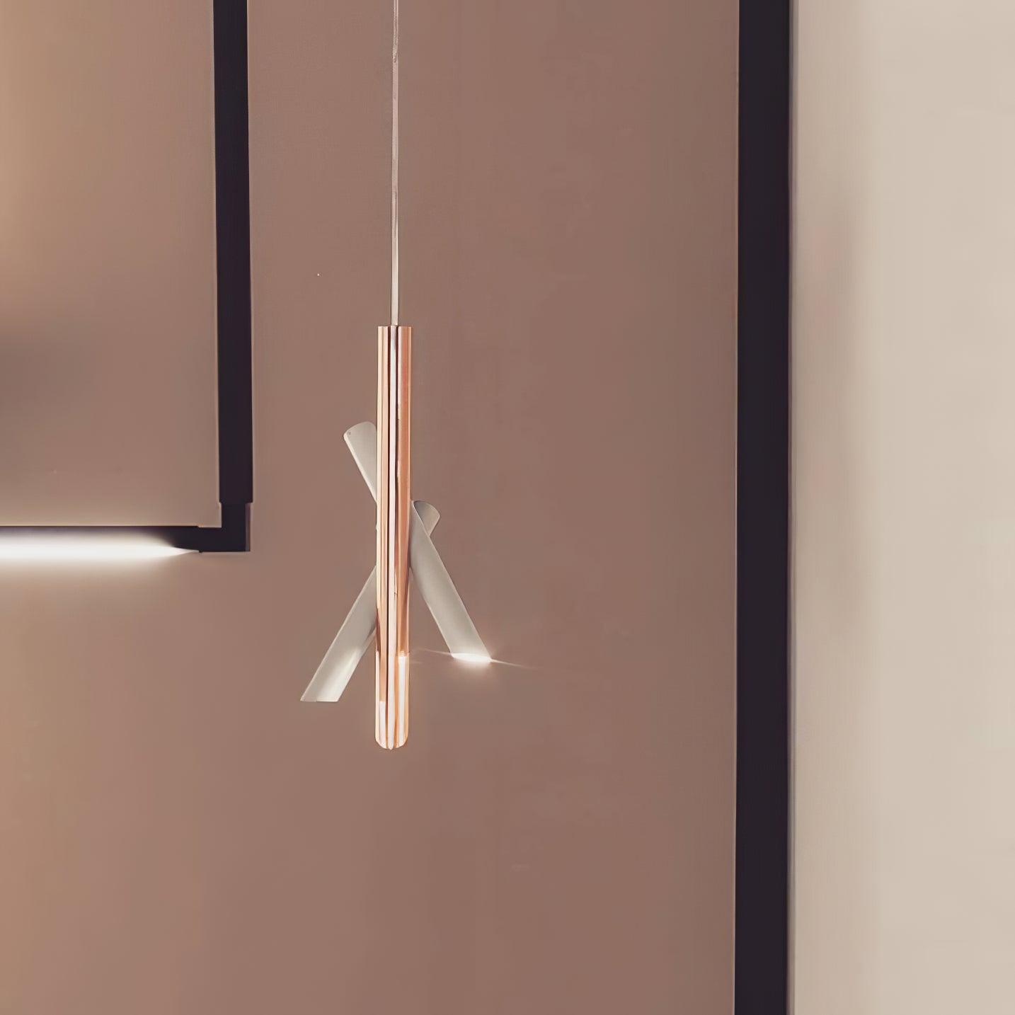Solara Lampe suspendue tubes aluminium minimaliste