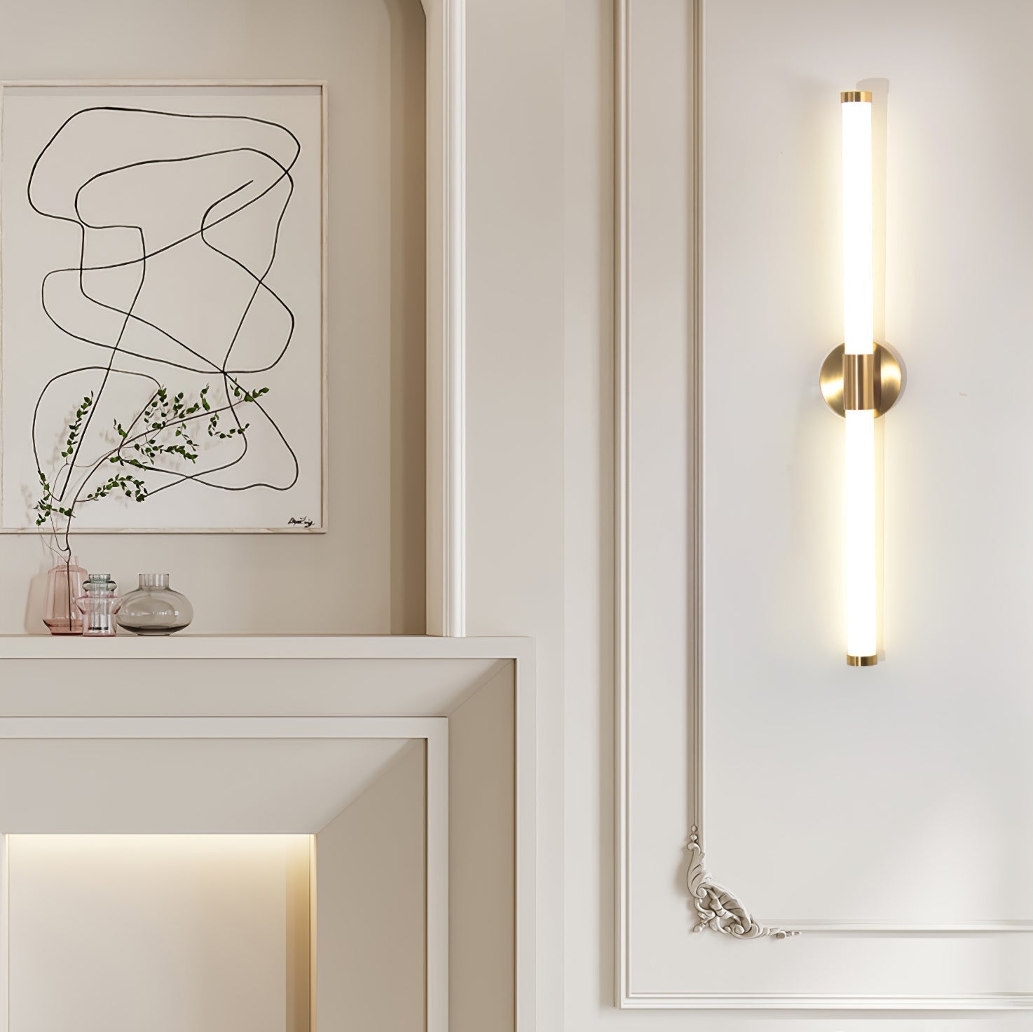 Cecarir Applique Murale LED Linéaire Art Tubo