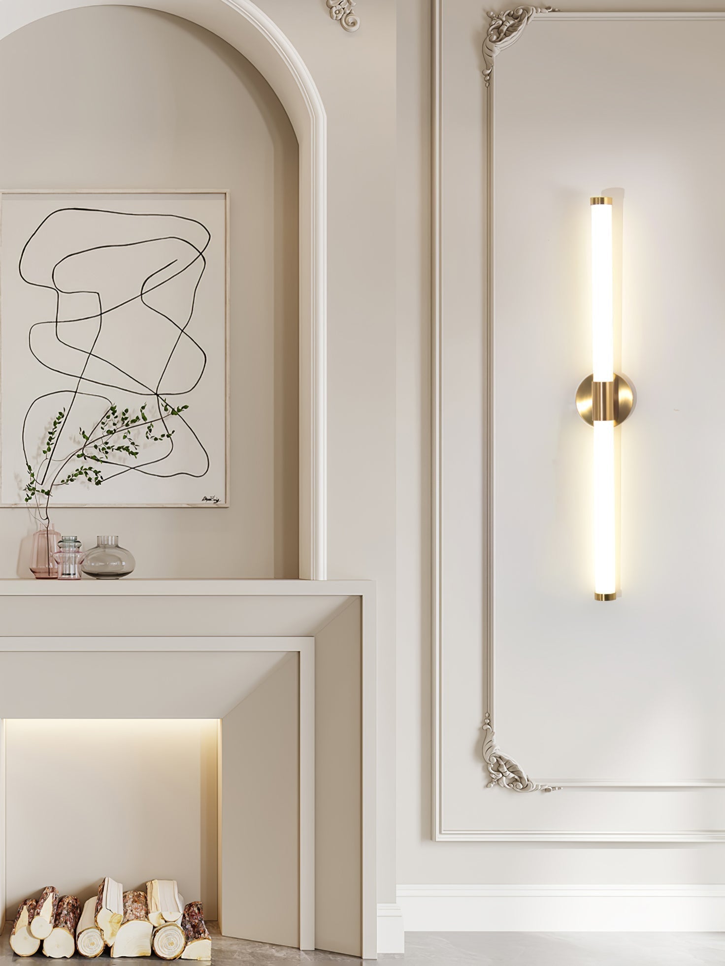 Cecarir Applique Murale LED Linéaire Art Tubo