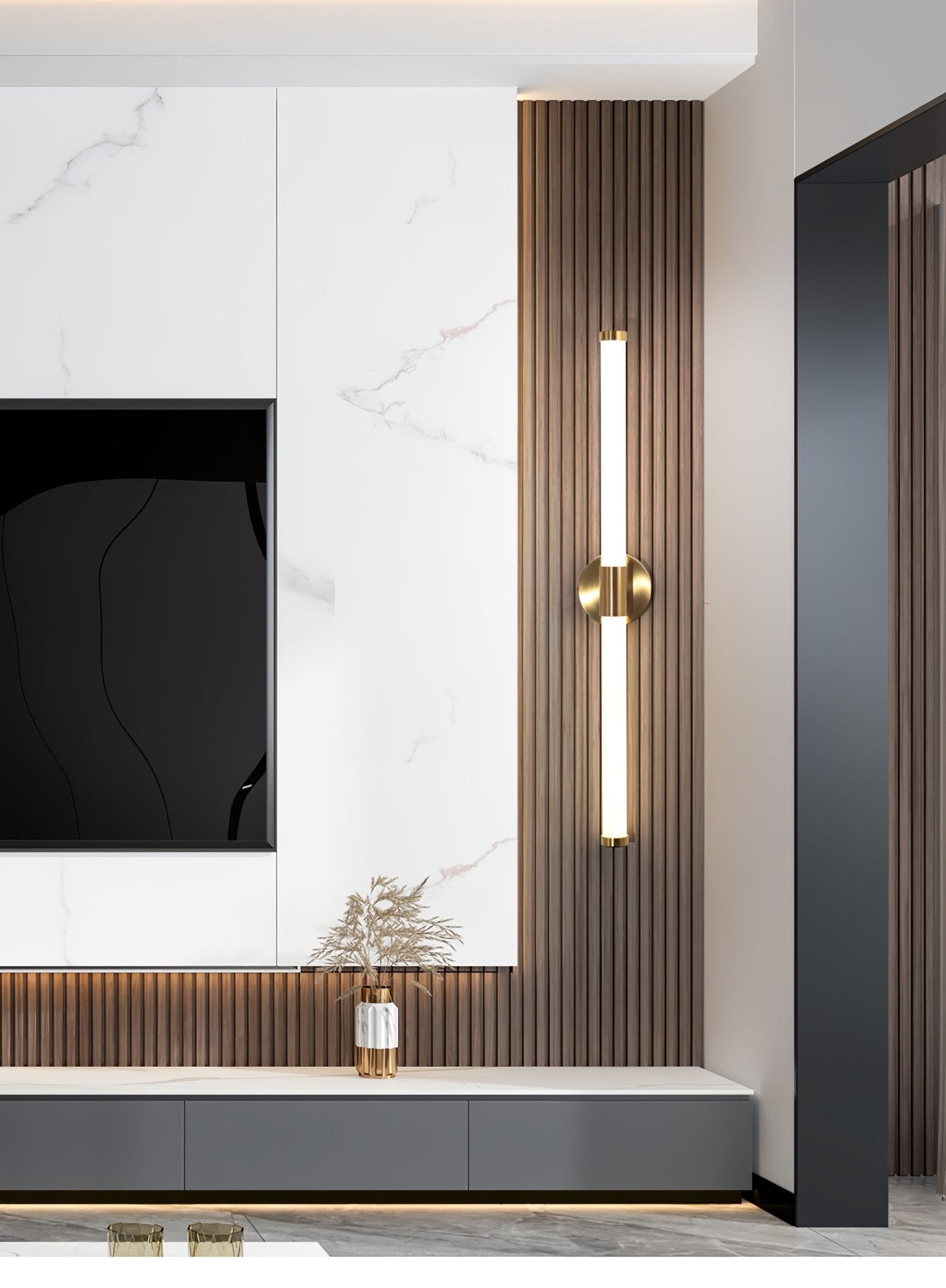 Cecarir Applique Murale LED Linéaire Art Tubo