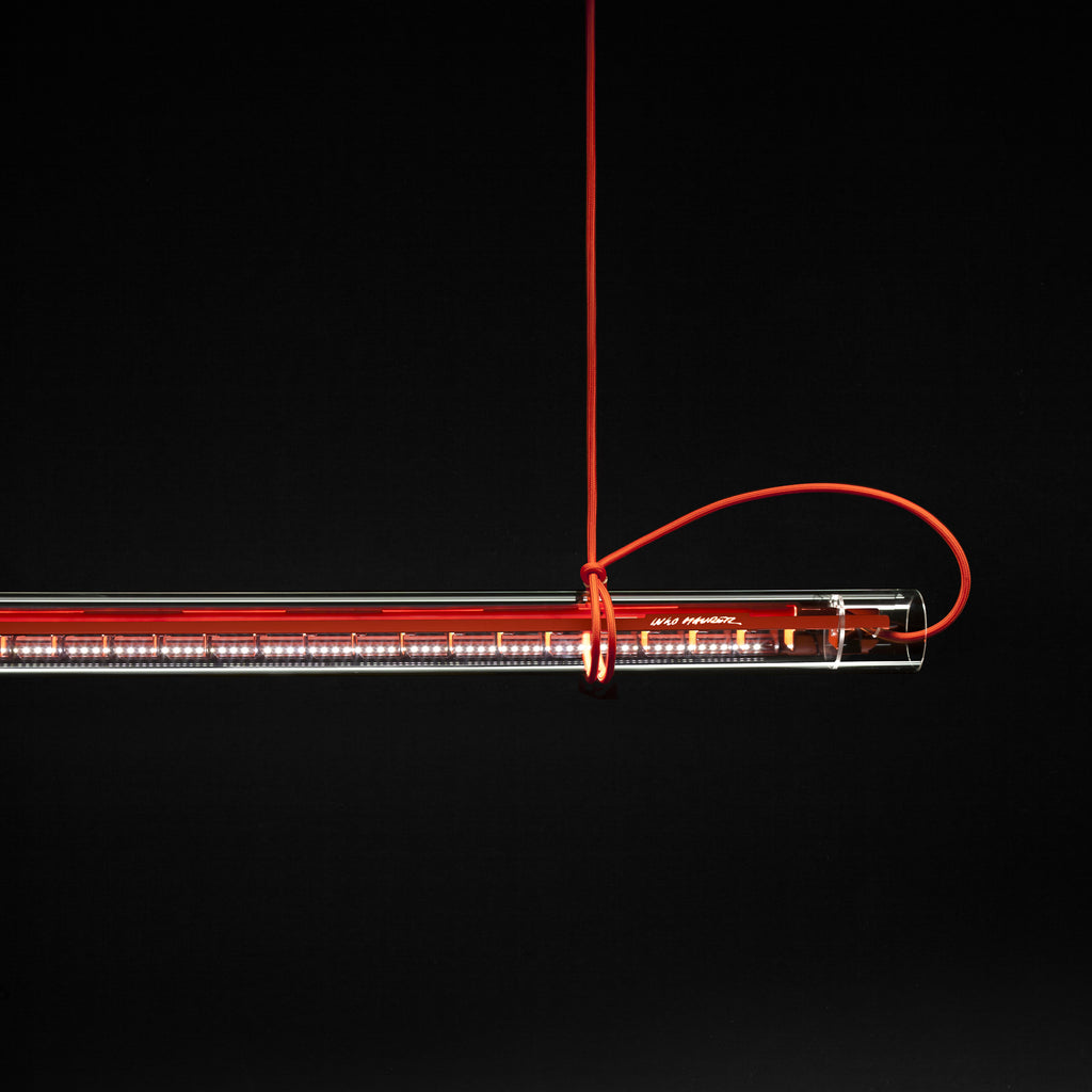 Cata Moderne Minimalisme Linéaire LED  Verre Lumière Suspension