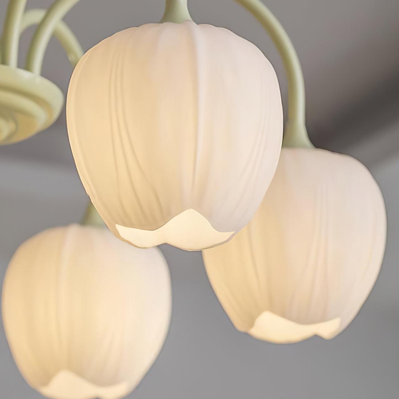Tulip Lustres Rafraîchissants en Verre