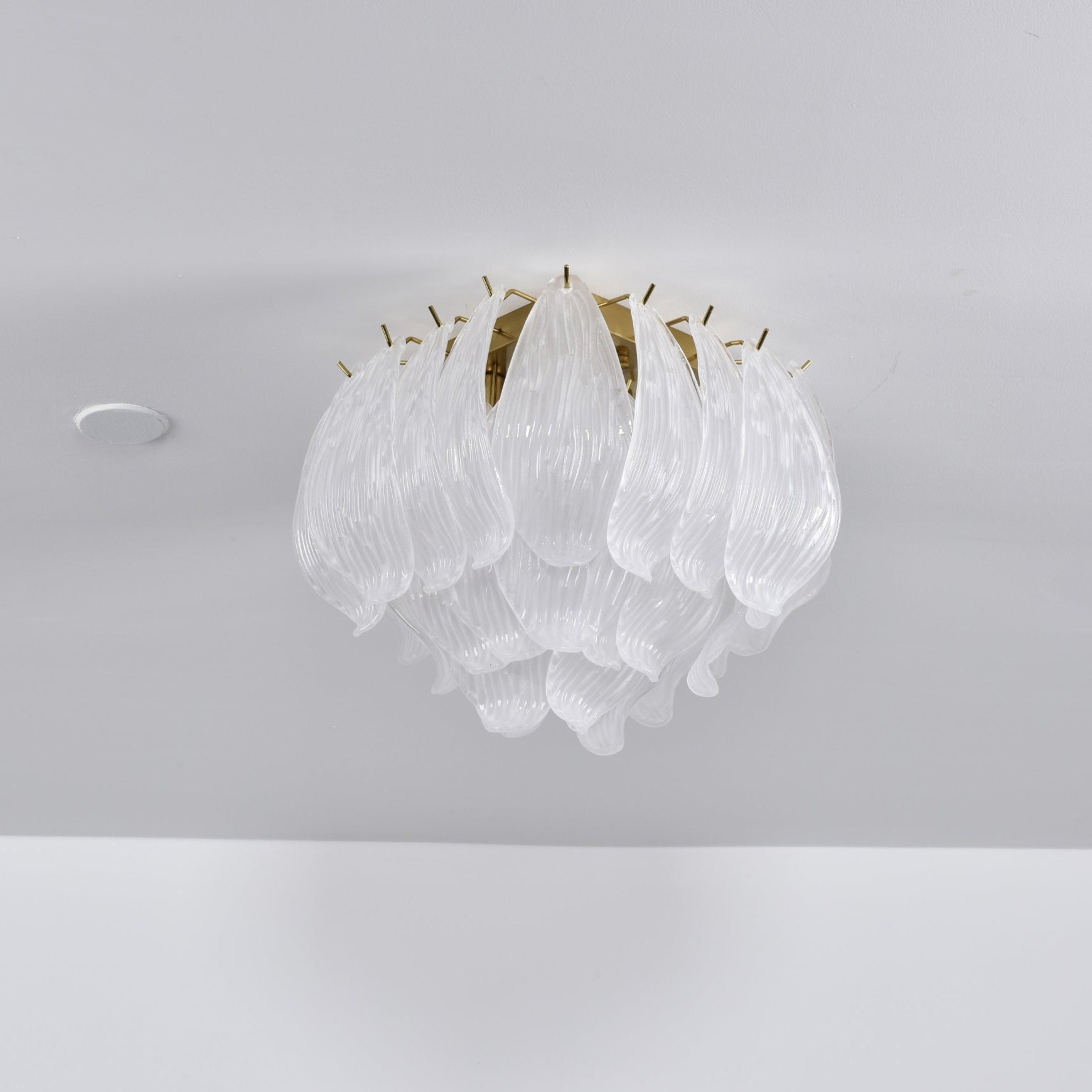Aurora Plafonnier Murano Pétale Soufflé-Main Verre Applique Plafond