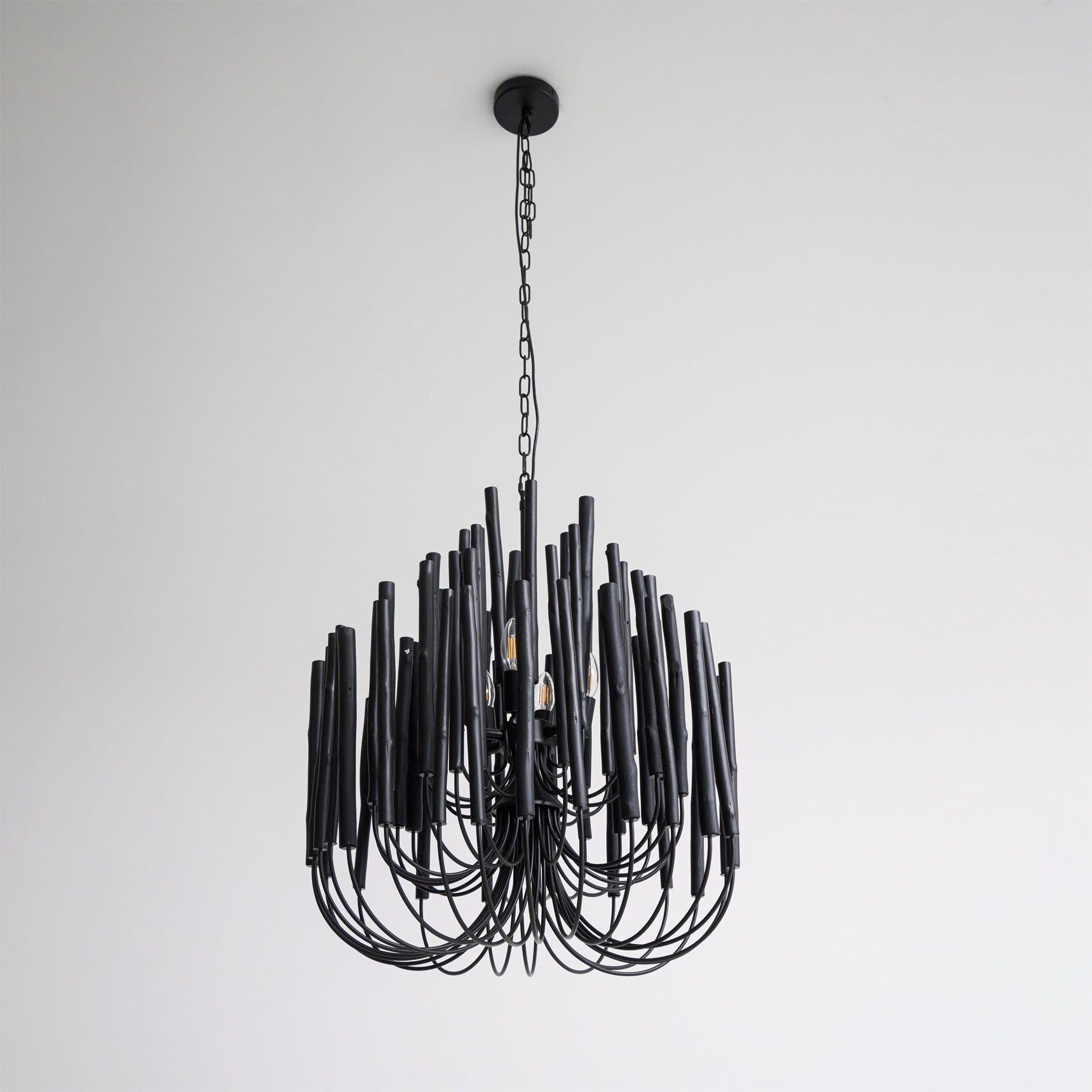Ulshayra Lustre Postmoderne De Luxe En Bois Et Métal à Multiples Bras