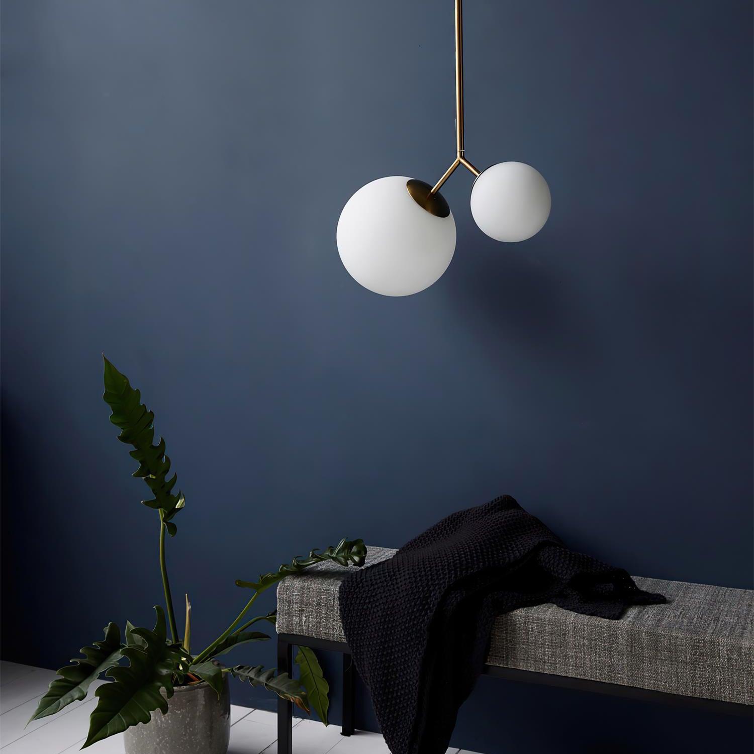 Twis Suspension Verre Dépoli Fumé Minimaliste