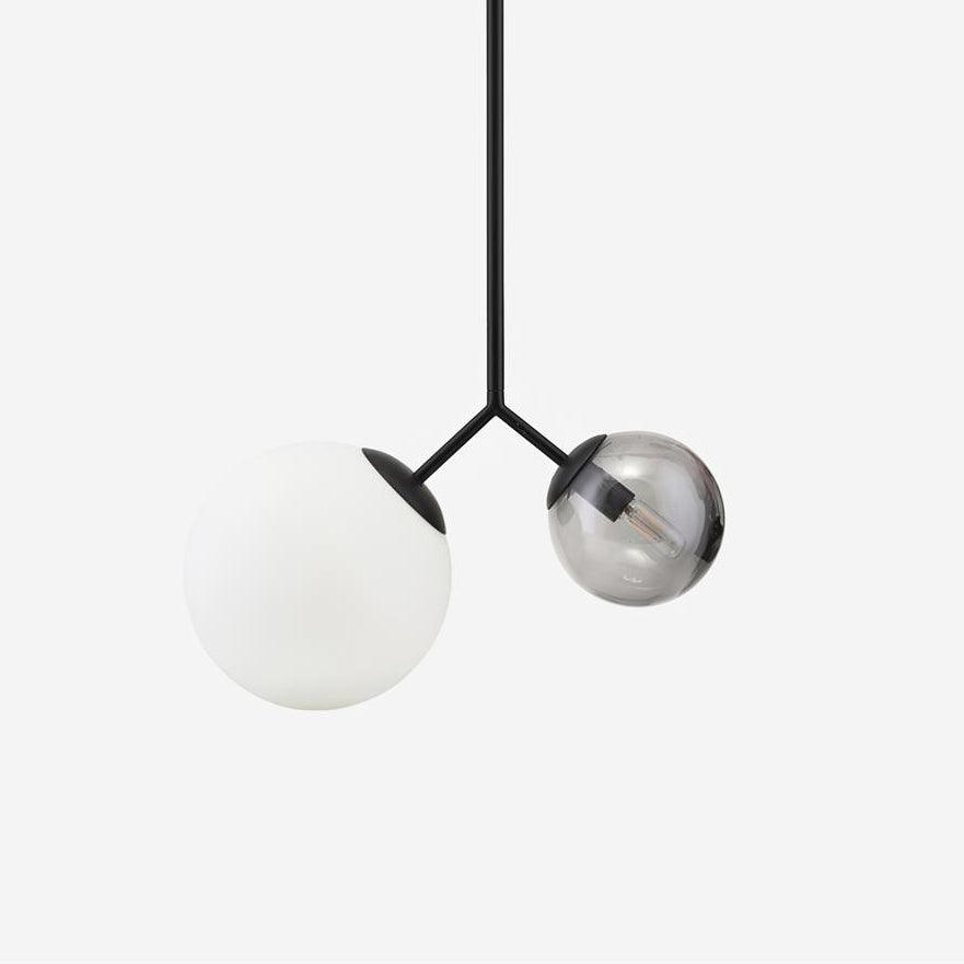 Twis Suspension Verre Dépoli Fumé Minimaliste