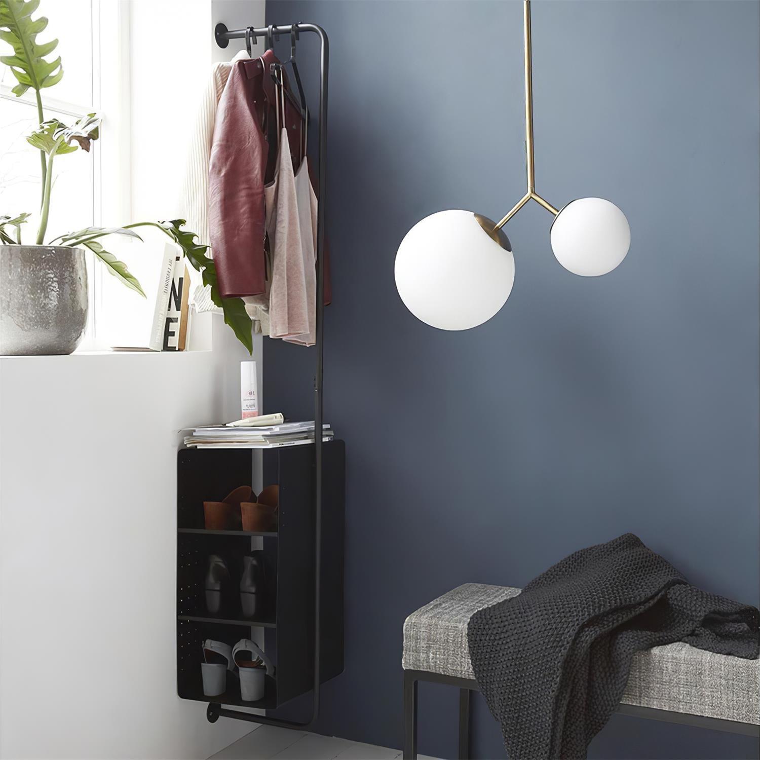 Twis Suspension Verre Dépoli Fumé Minimaliste
