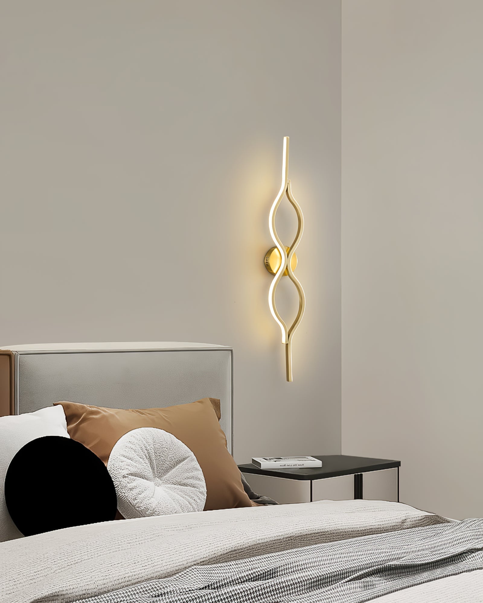 Myvenen Classique Torsade Laiton Applique Lumière