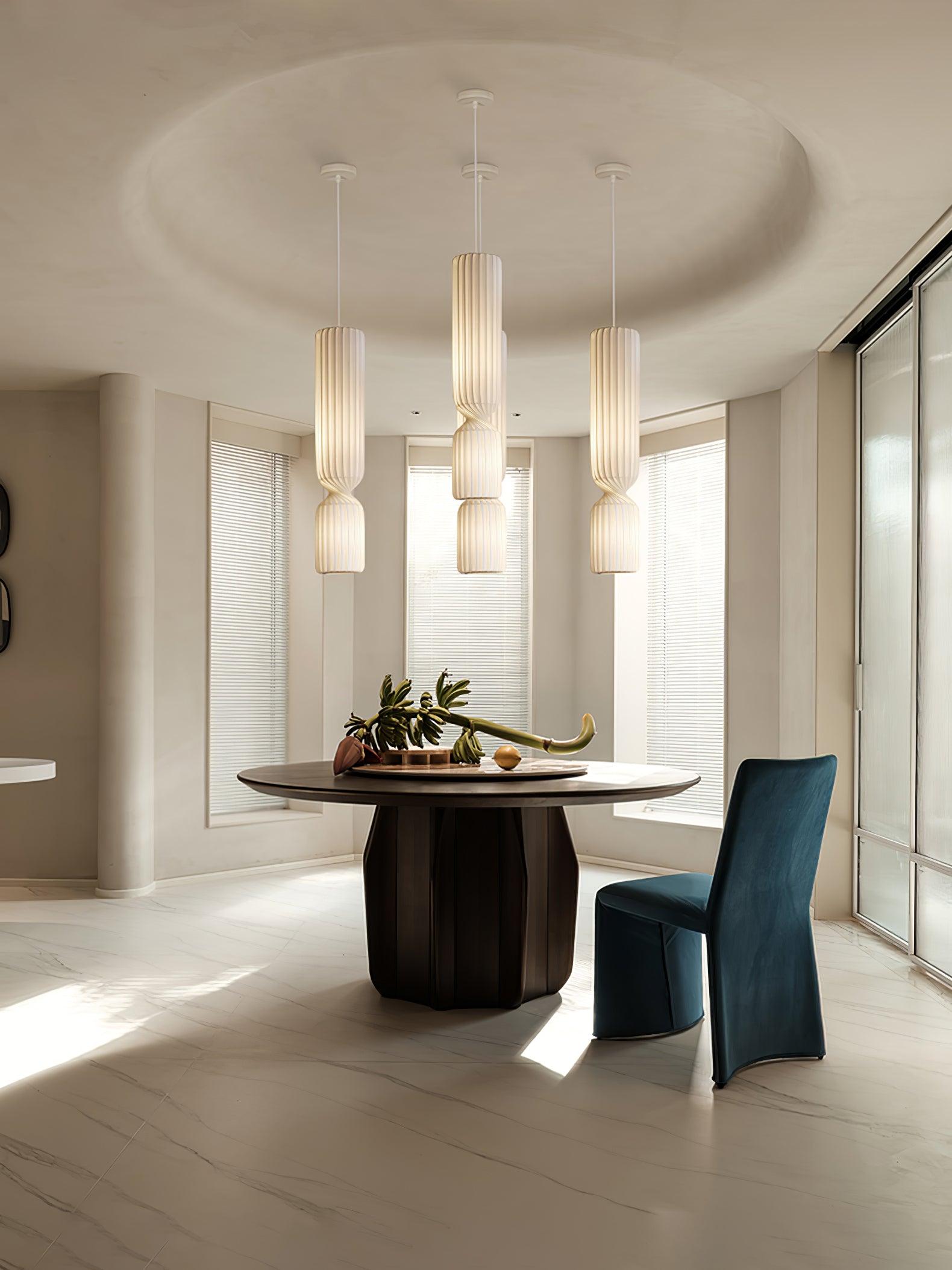 Twist Lampe suspendue minimaliste en PVC